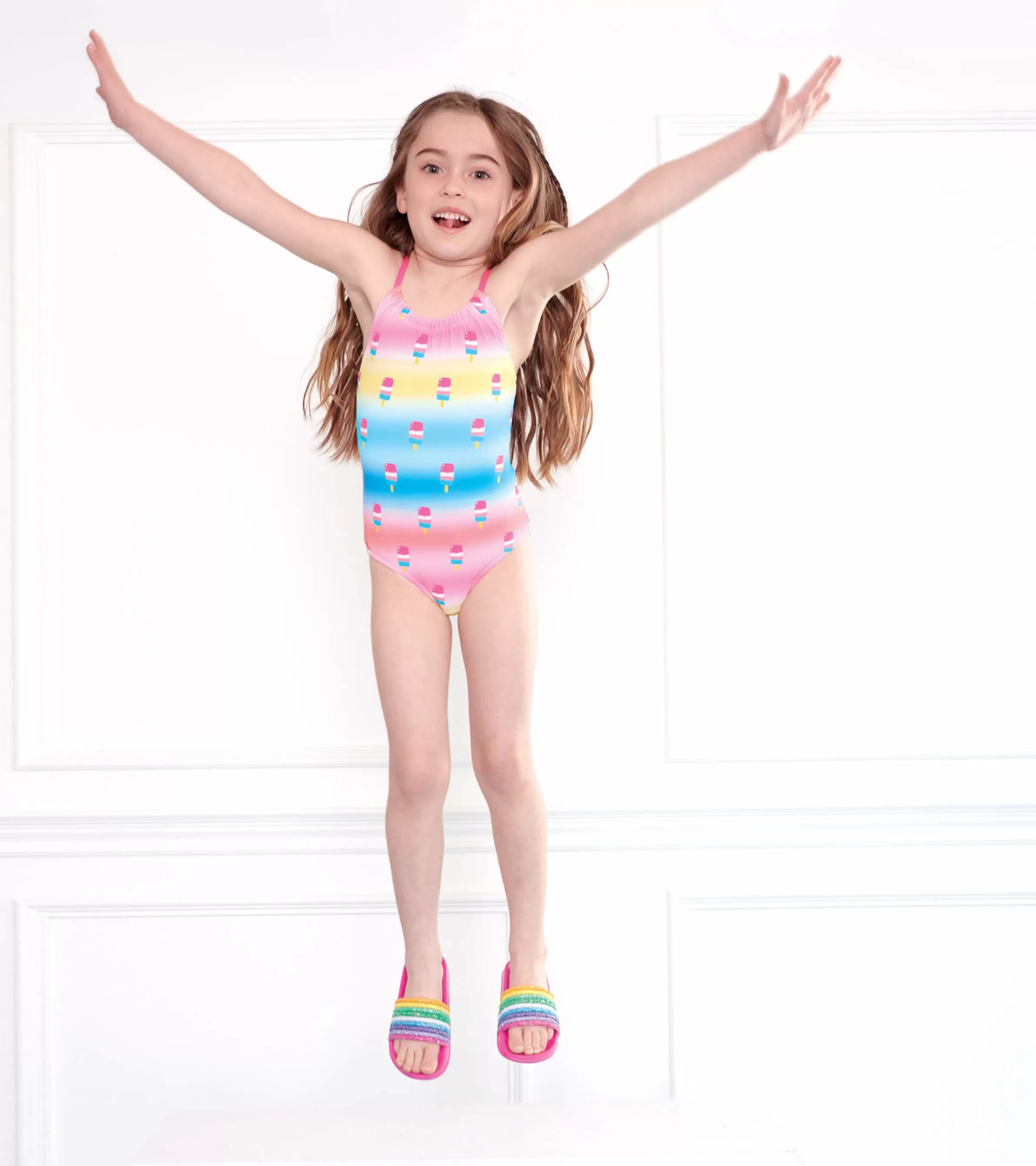 Hatley Swimwear | Swimwear*Girls Over The Rainbow Slides