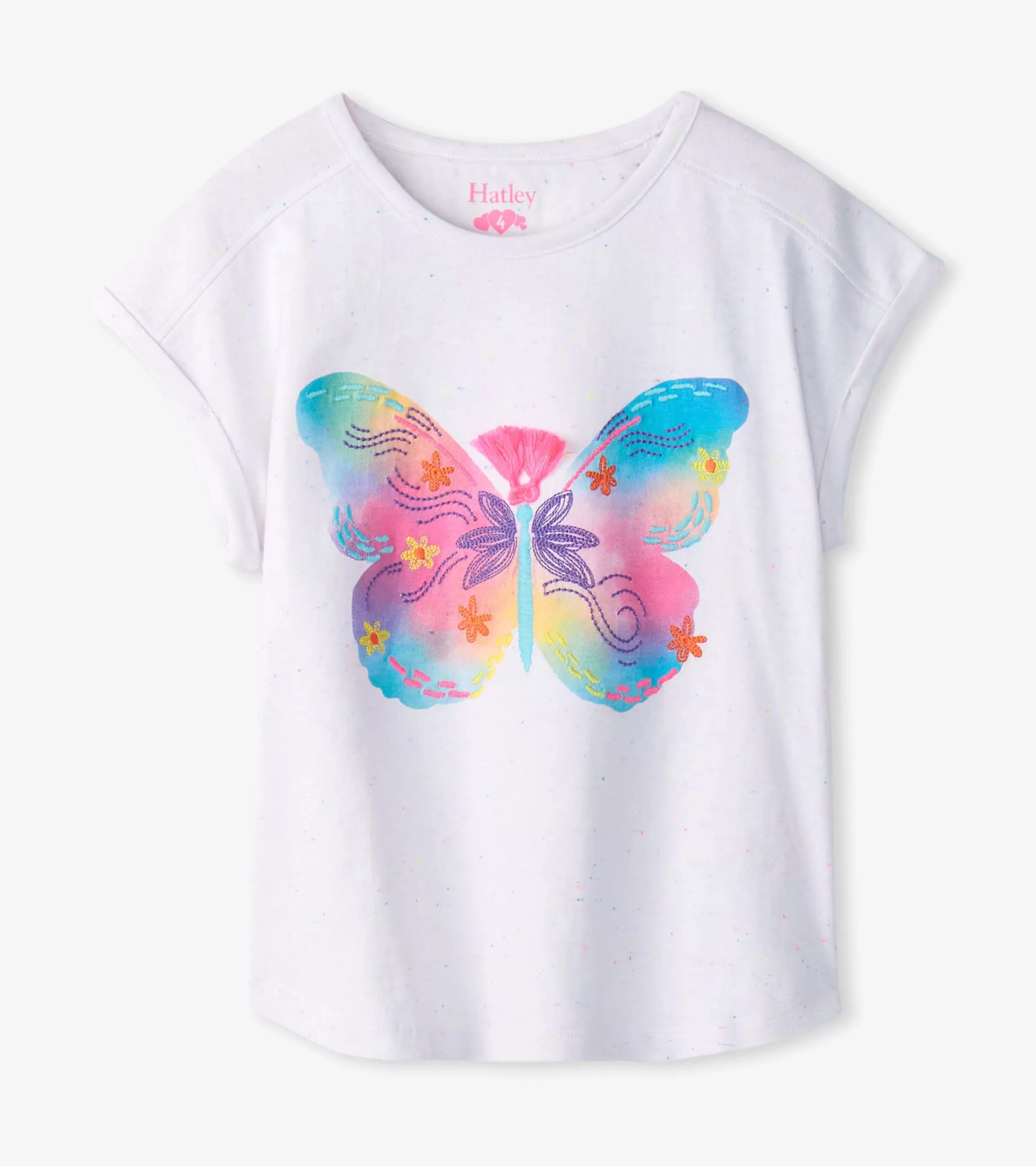 Hatley Tops*Girls Painted Butterfly Relaxed T-Shirt