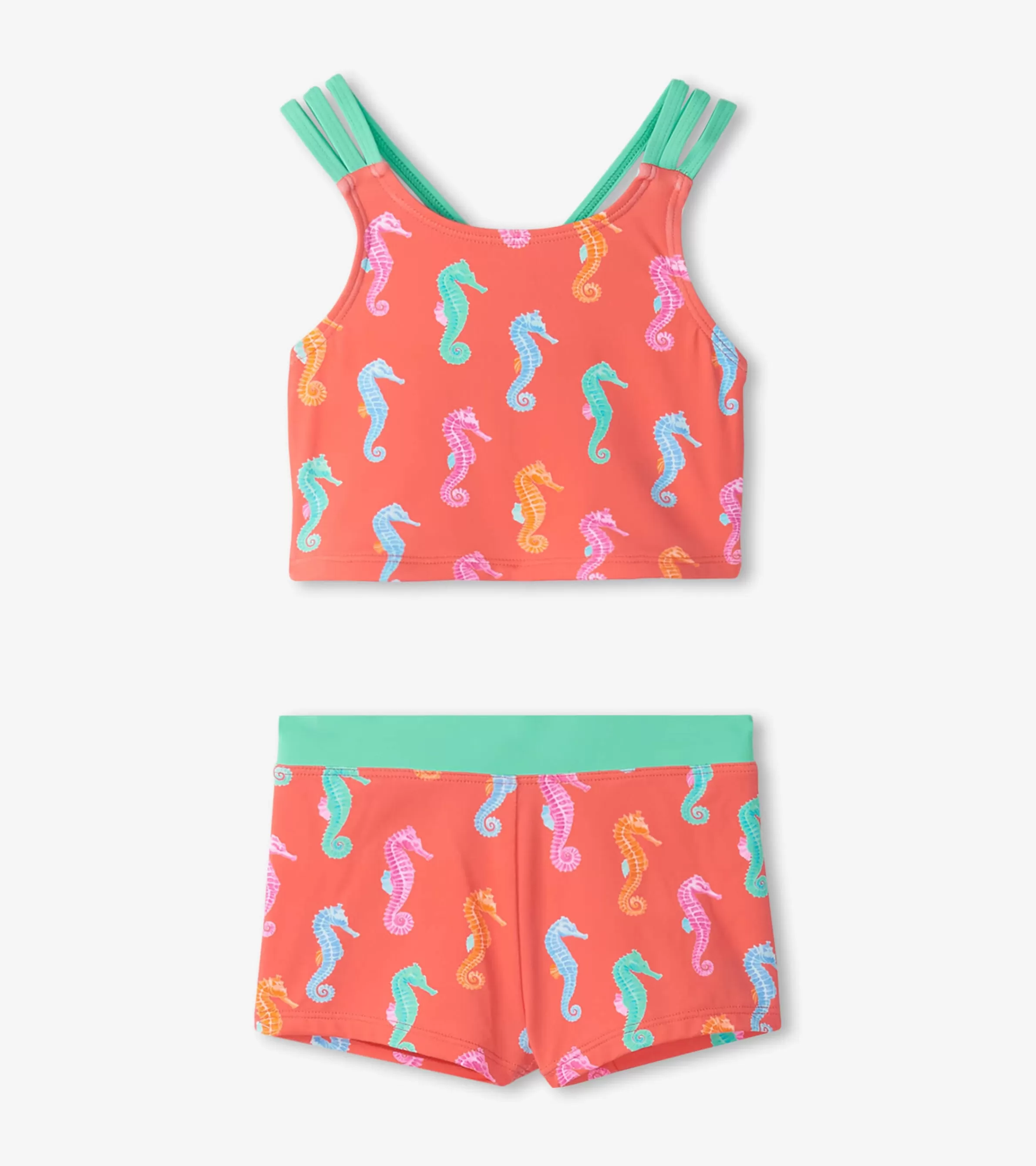 Hatley Swimwear | Swimwear*Girls Painted Seahorse Two-Piece Crop Top Bikini Set