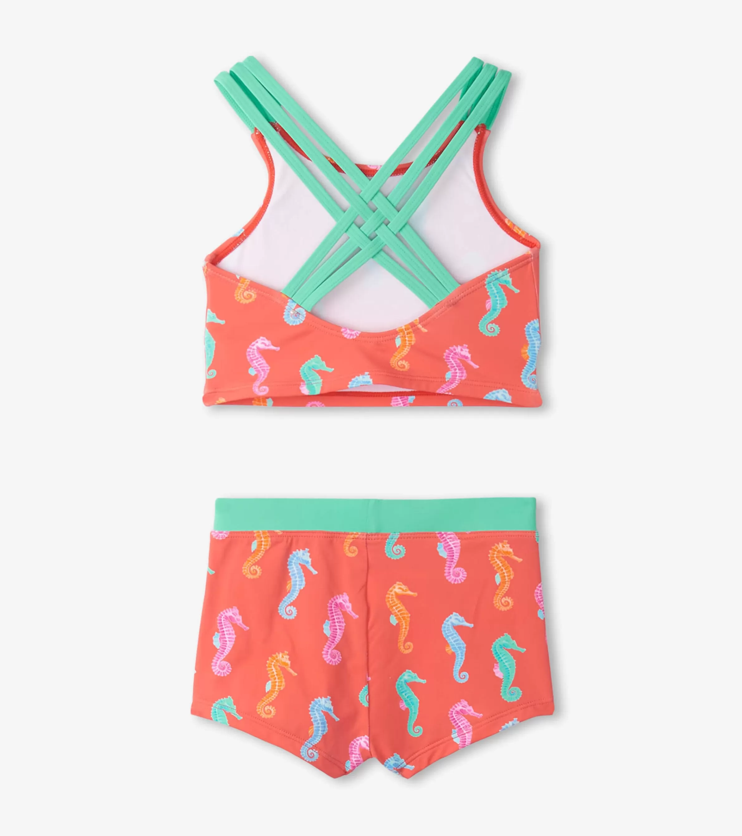 Hatley Swimwear | Swimwear*Girls Painted Seahorse Two-Piece Crop Top Bikini Set