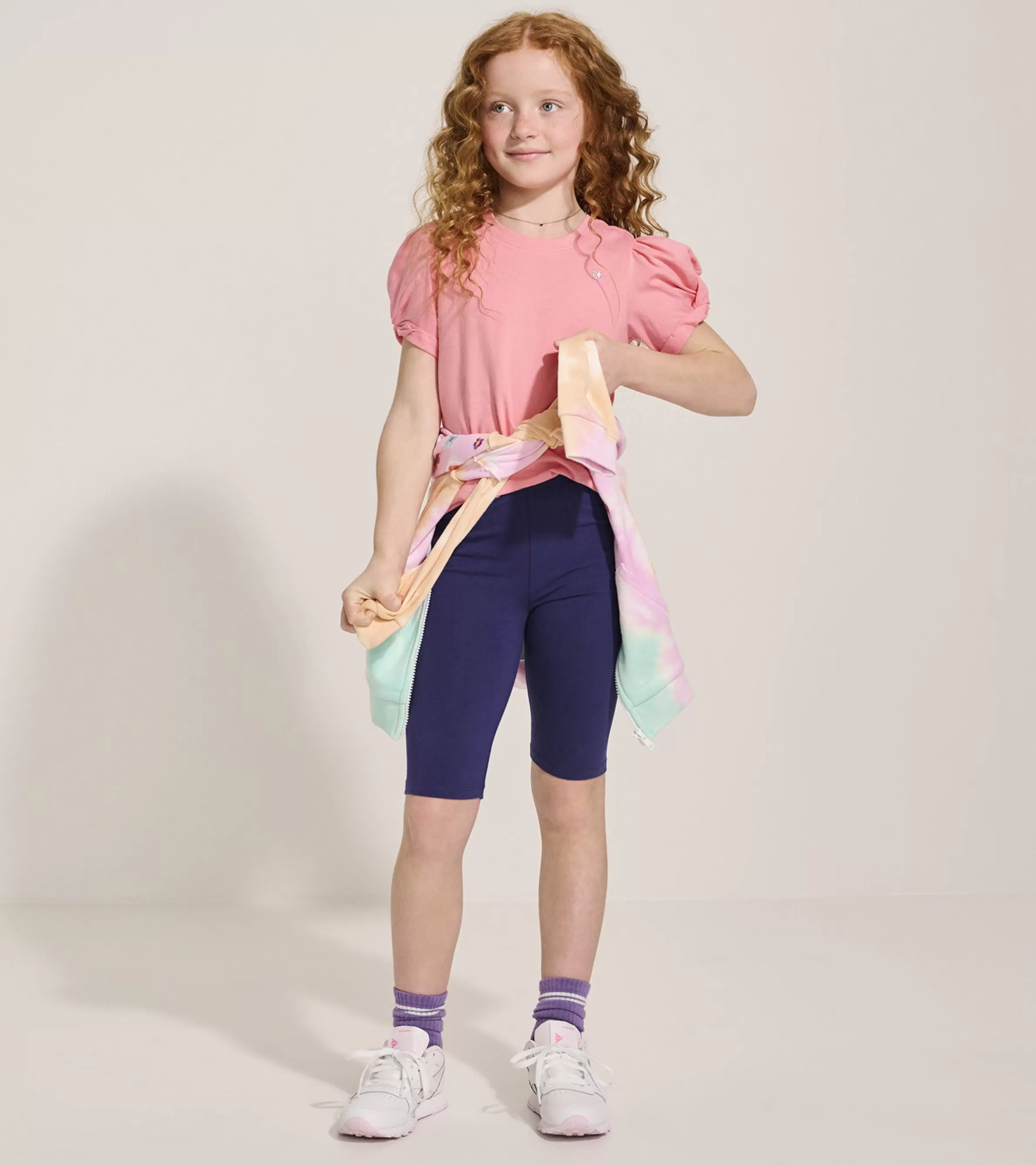 Hatley Tops*Girls Pink Sachet Twisted Sleeve Tee