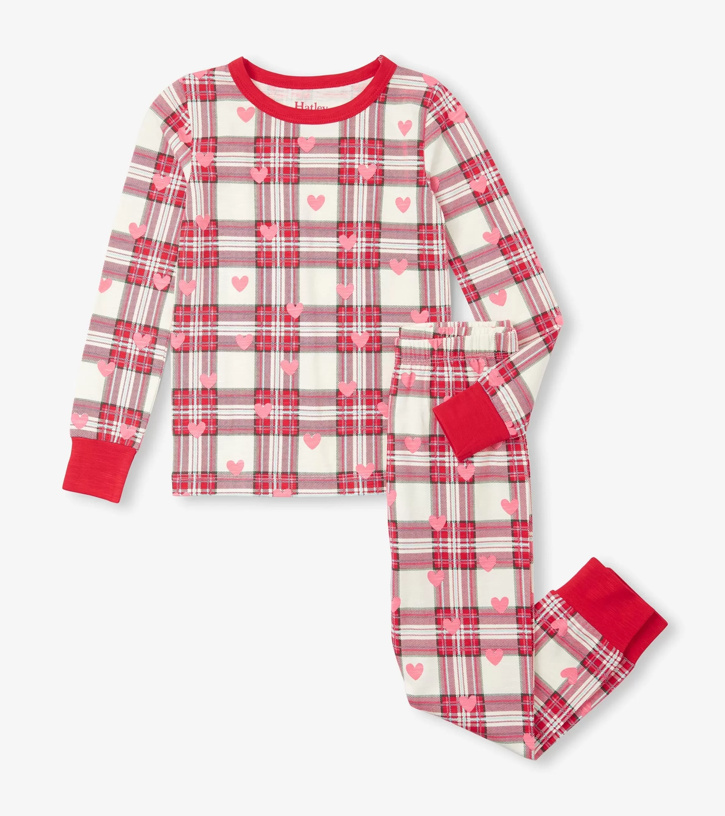 Hatley Sleepwear | Sleepwear*Girls Plaid Hearts Pajama Set