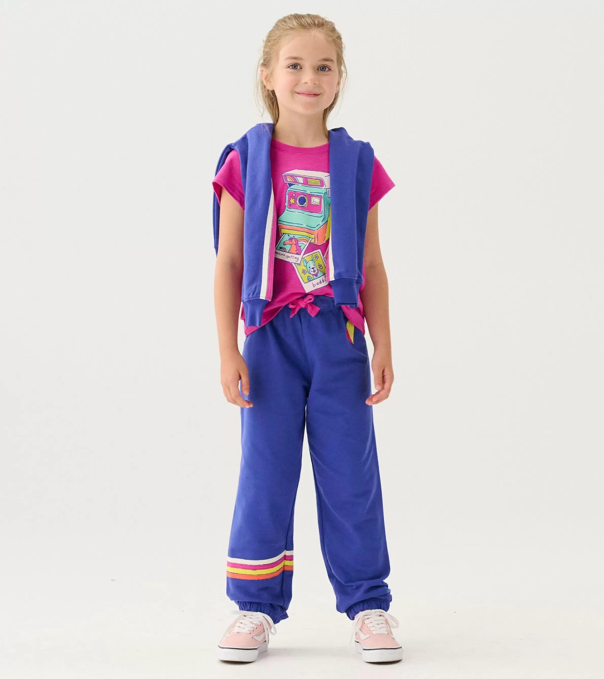 Hatley Bottoms*Girls Rainbow Baggy Track Pants