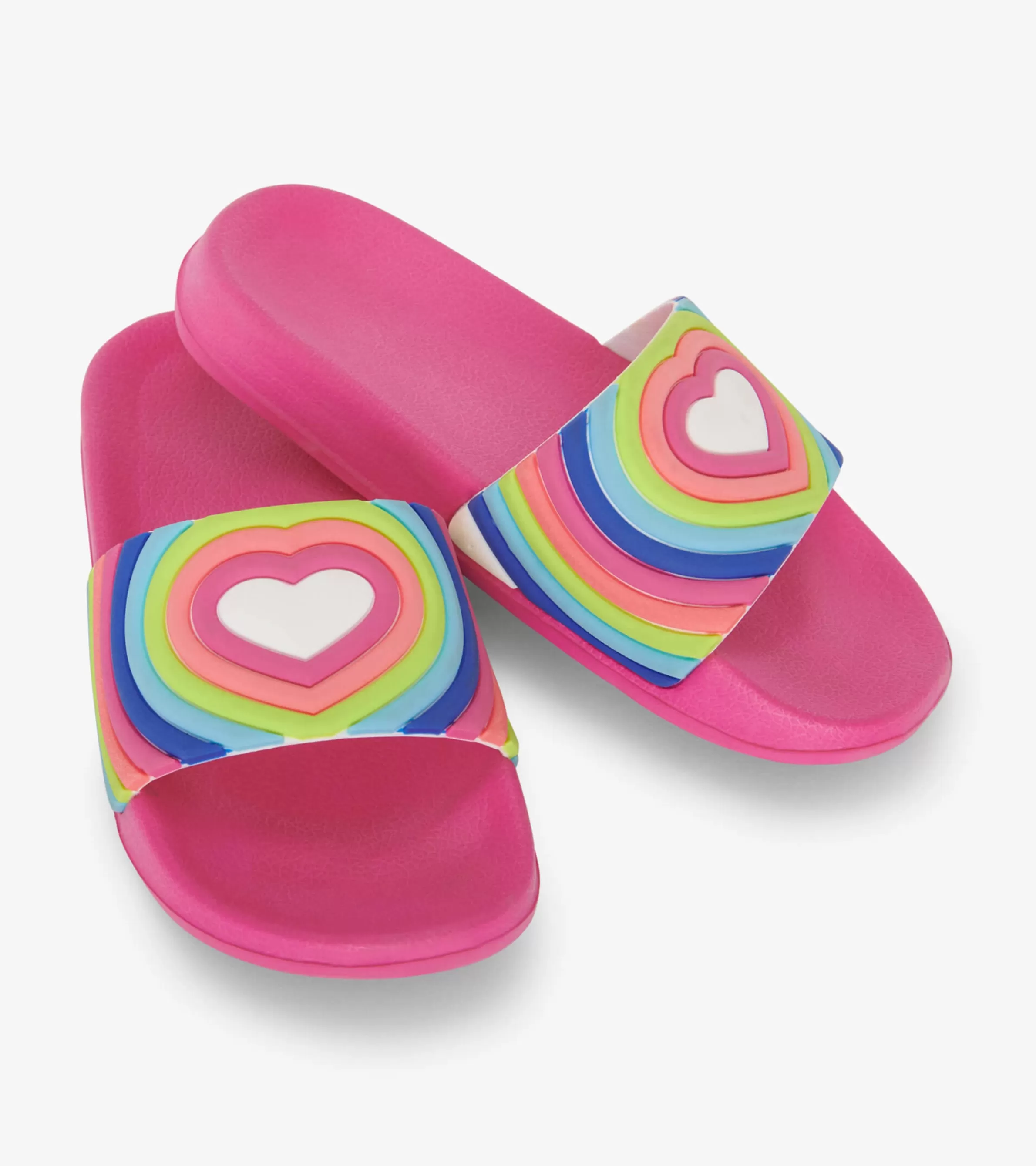 Hatley Swimwear | Swimwear*Girls Rainbow Heart Slides