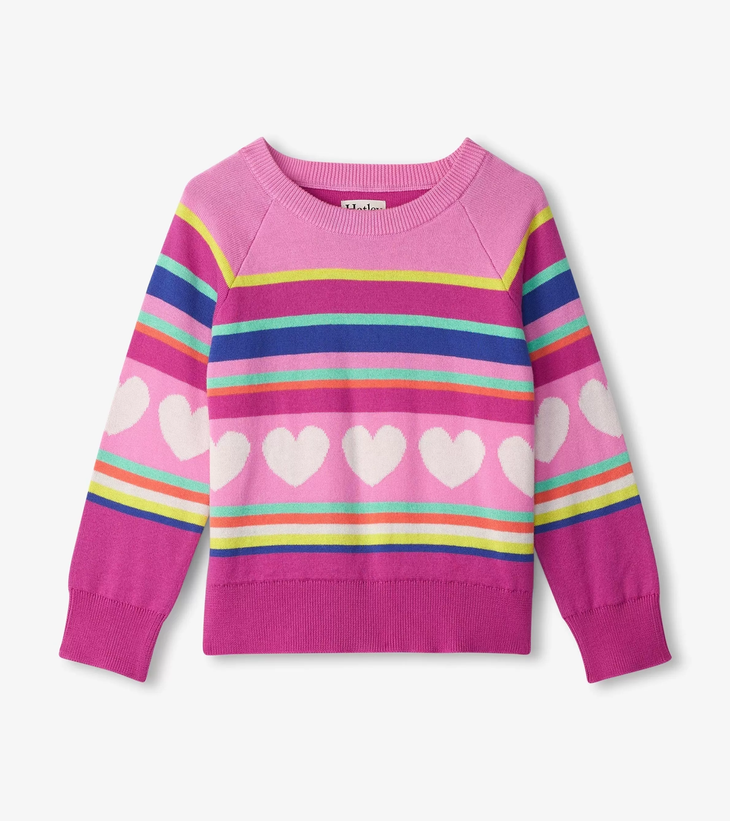 Hatley Sweaters*Girls Rainbow Heart Sweater