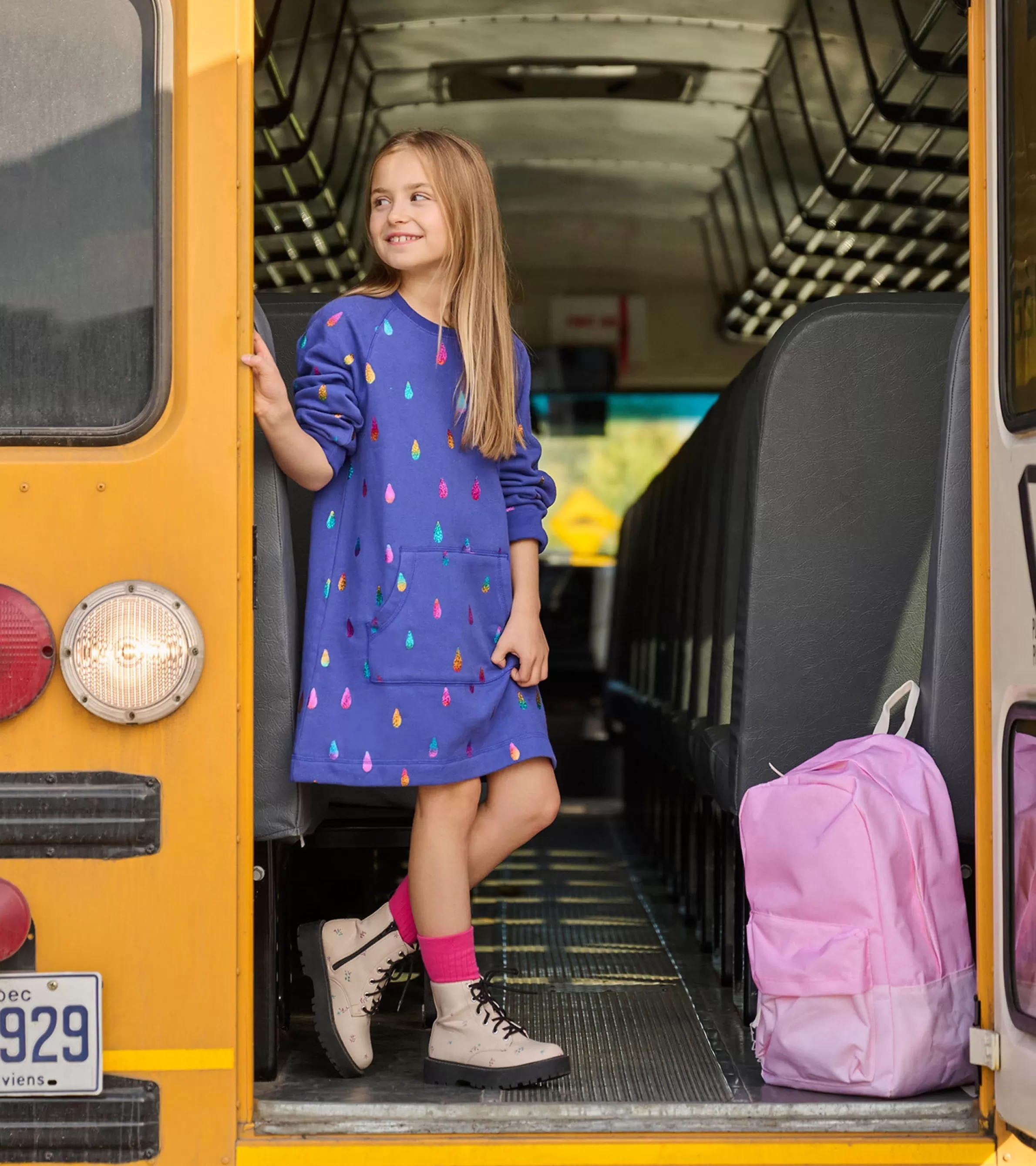 Hatley Dresses*Girls Rainbow Raindrops Sweater Dress