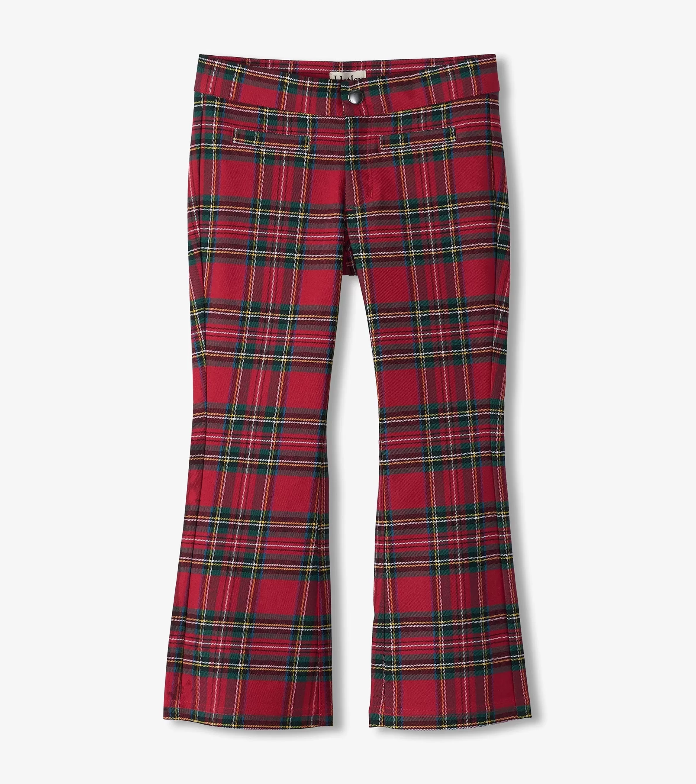 Hatley Bottoms*Girls Red Plaid Flared Pants