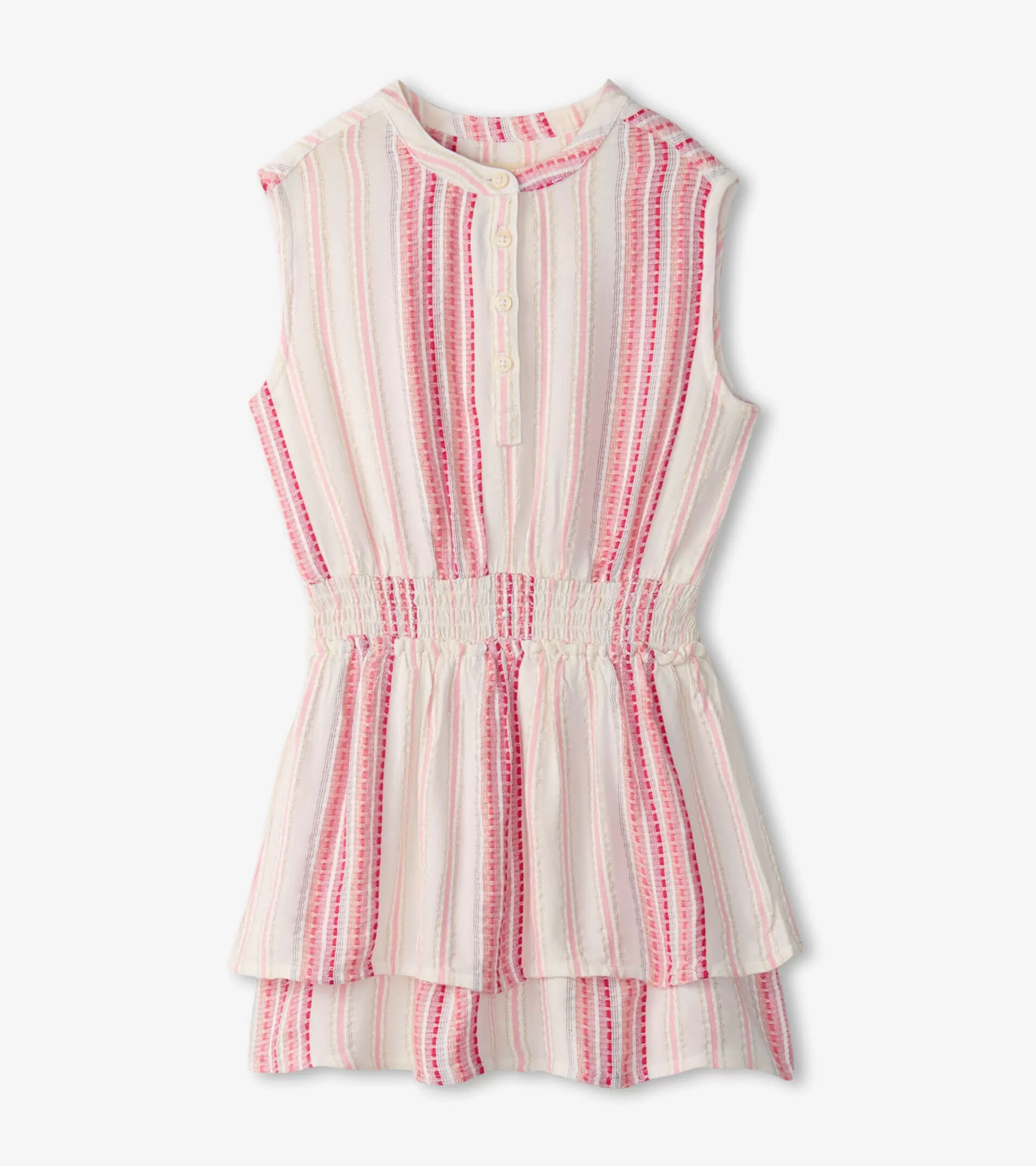 Hatley Dresses*Girls Ribbon Stripe Smocked Waist Dress