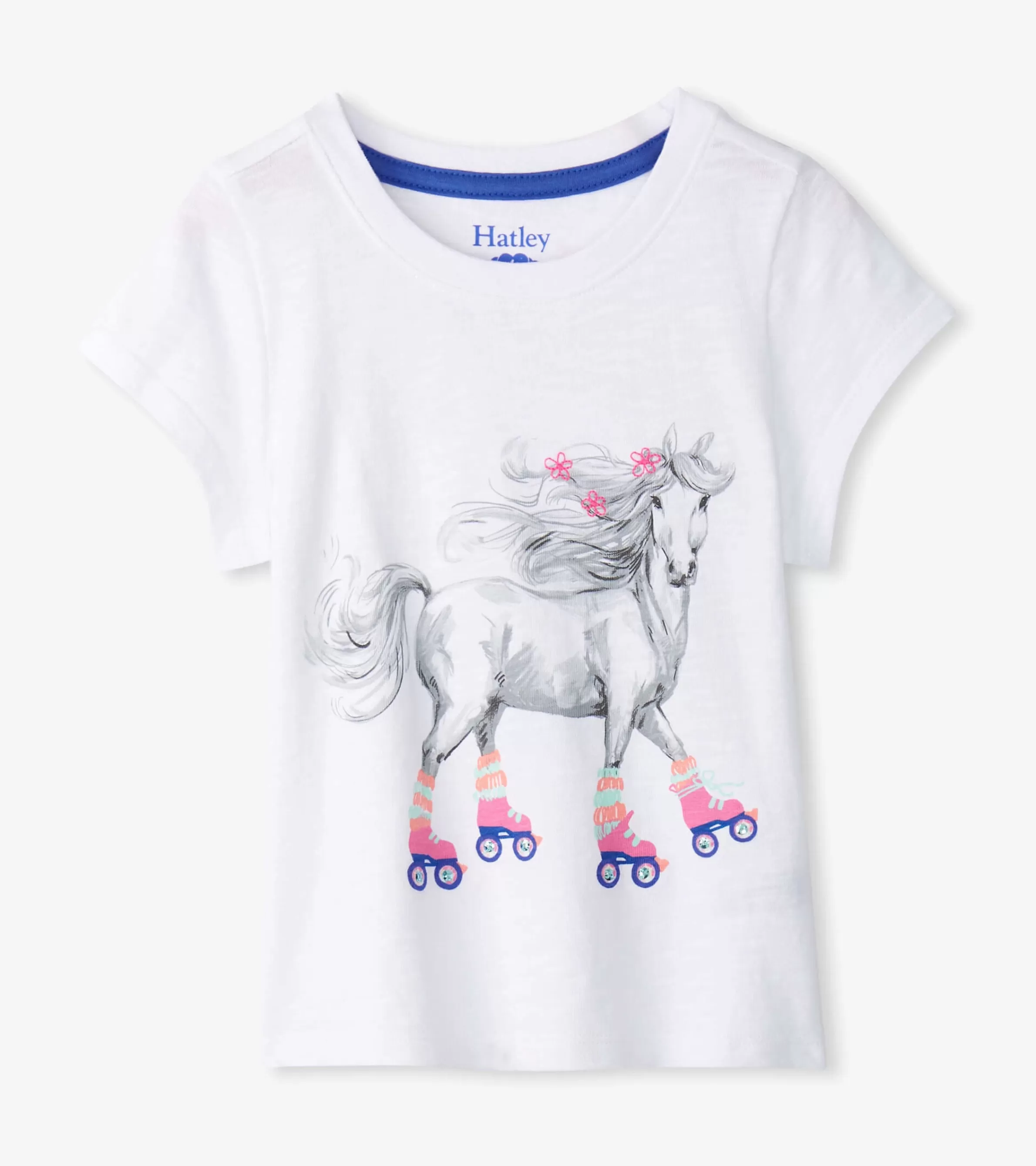 Hatley Tops*Girls Roller Skates Graphic Tee