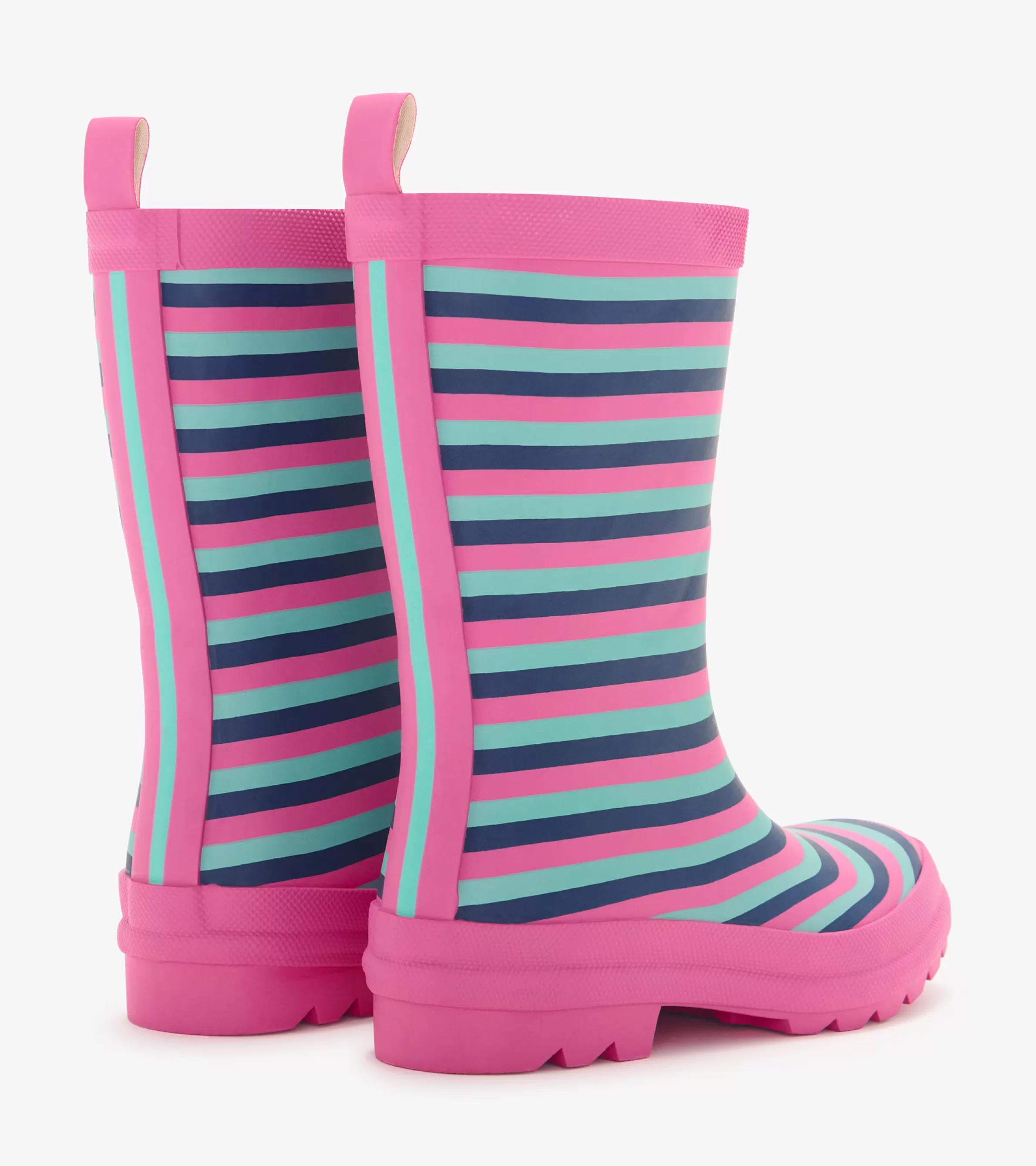 Hatley Rainwear | Rainwear*Girls Rose Violet Stripes Matte Rain Boots