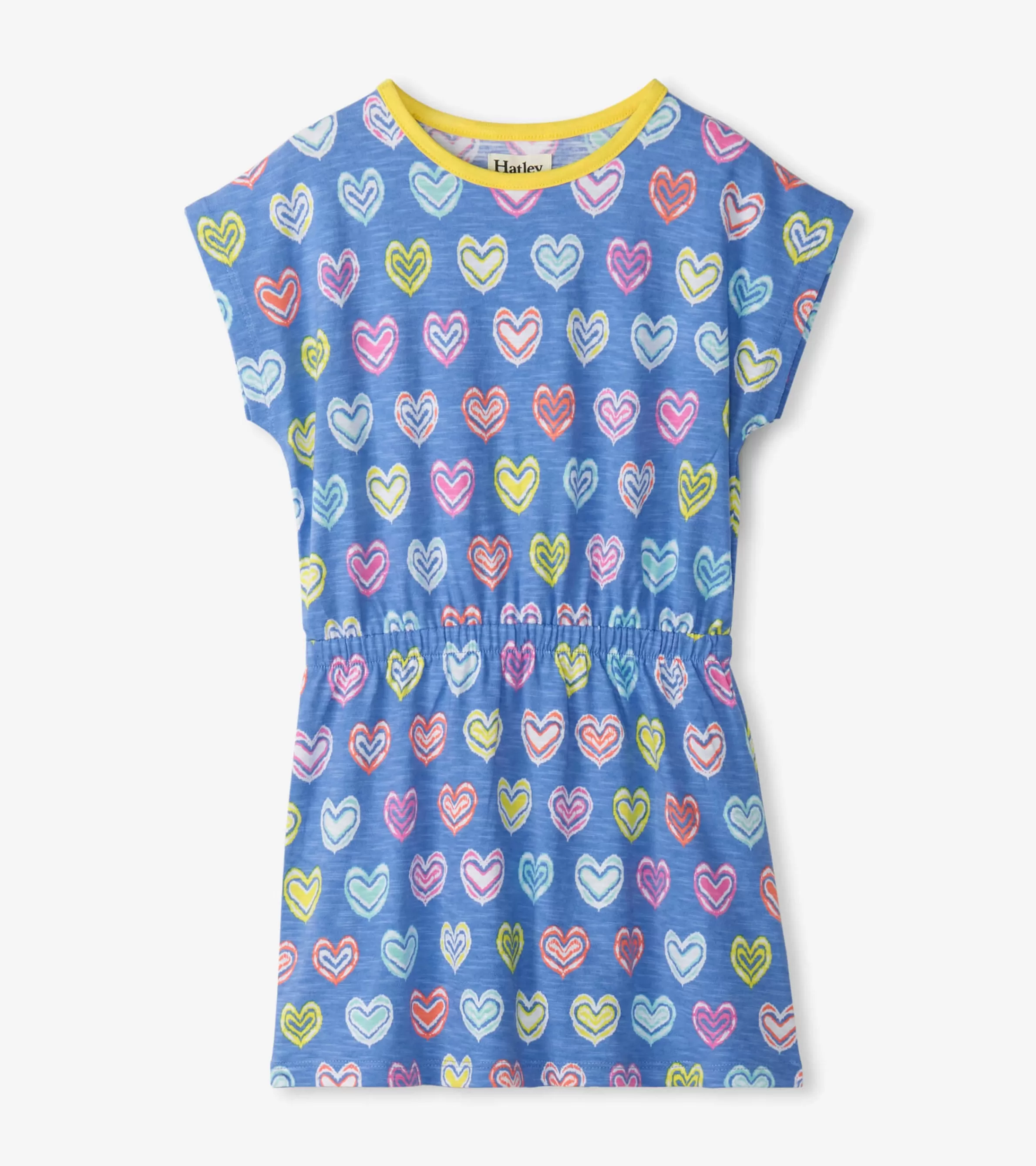 Hatley Dresses*Girls Shibori Hearts Relaxed Dress