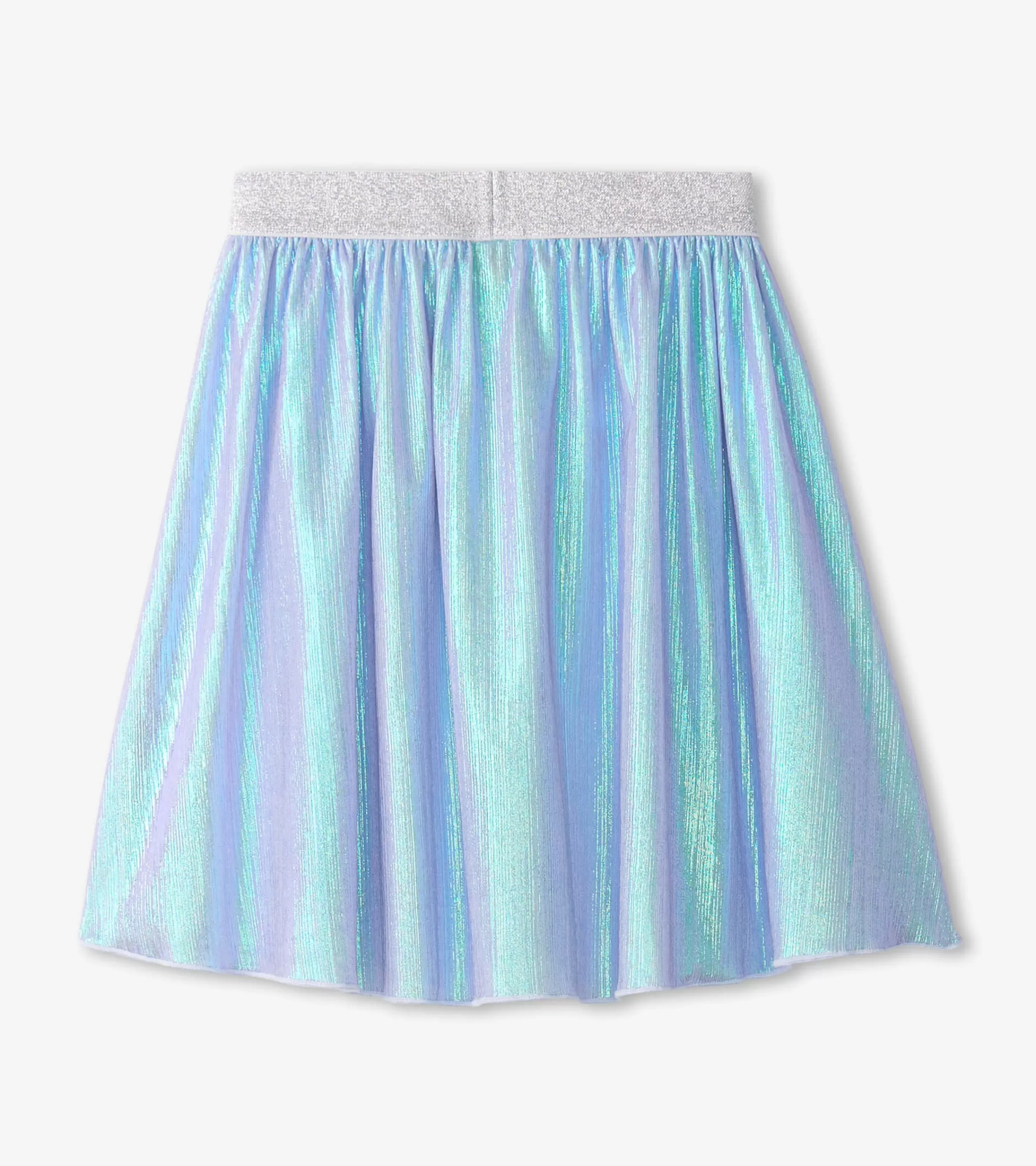 Hatley Bottoms*Girls Silver Metallic Mid Length Skirt