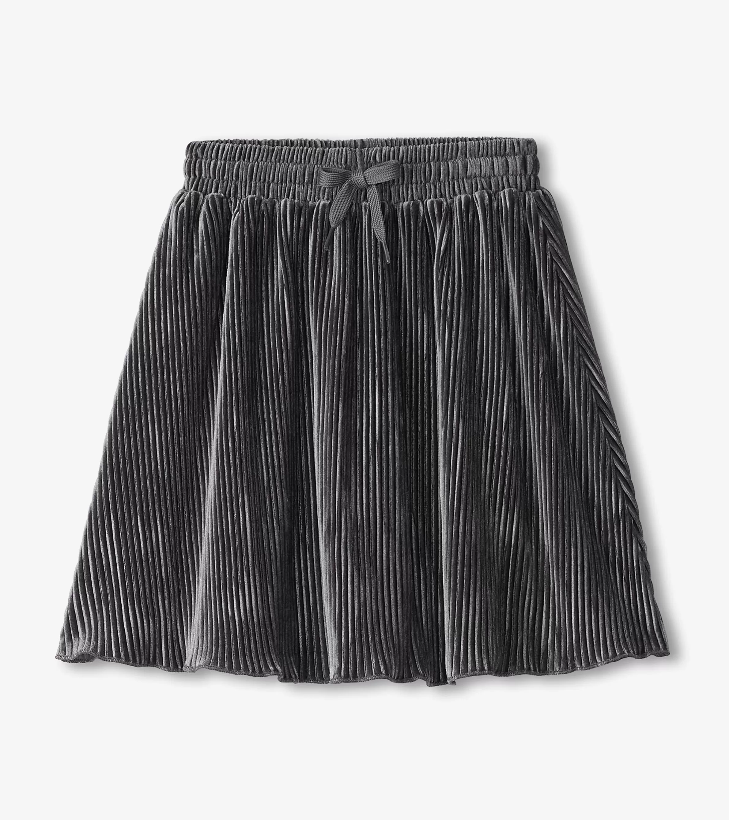 Hatley Bottoms*Girls Silver Shine Pleated Velour Skirt