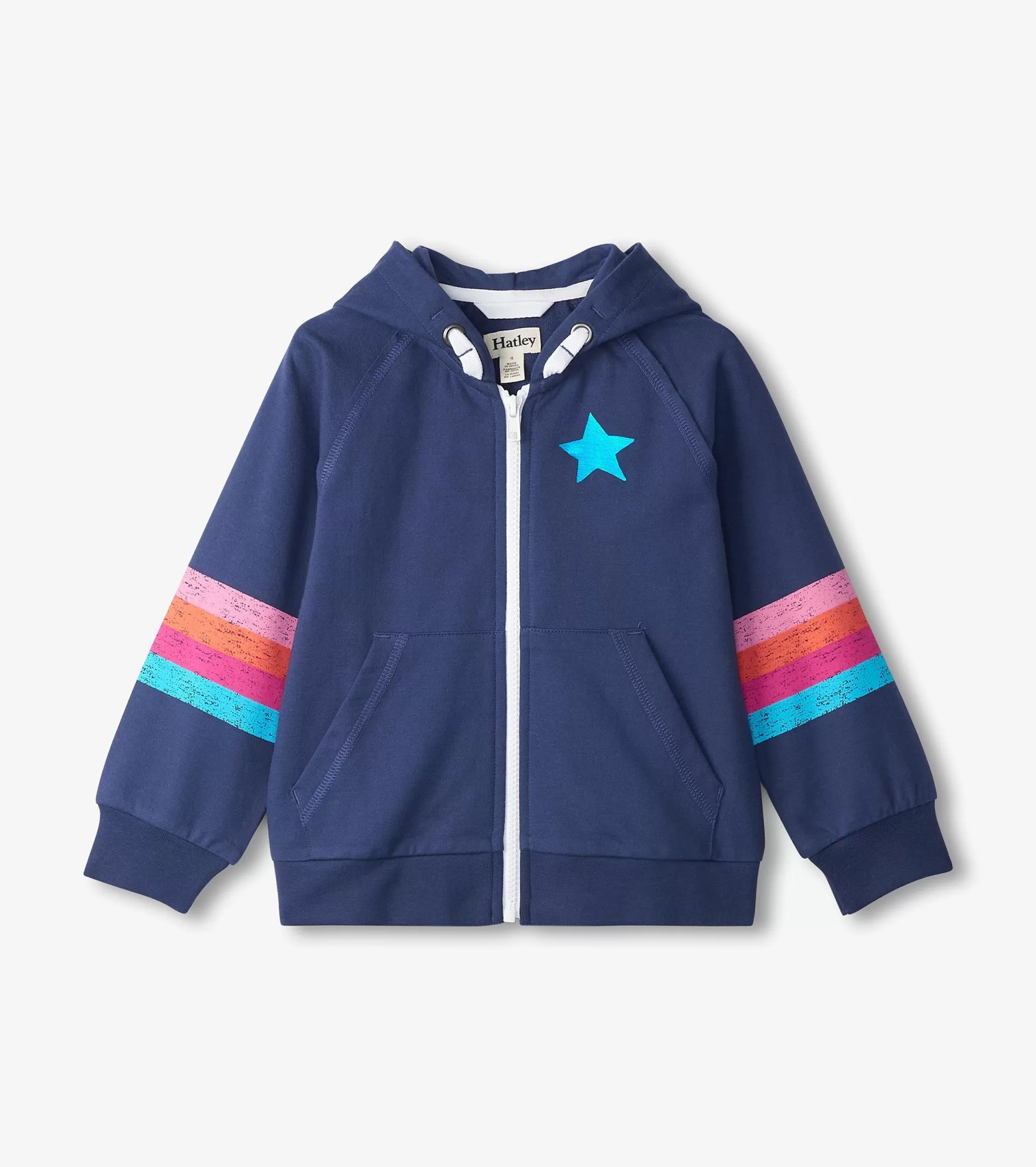 Hatley Sweaters*Girls Star Girl Zip-Up Hoodie