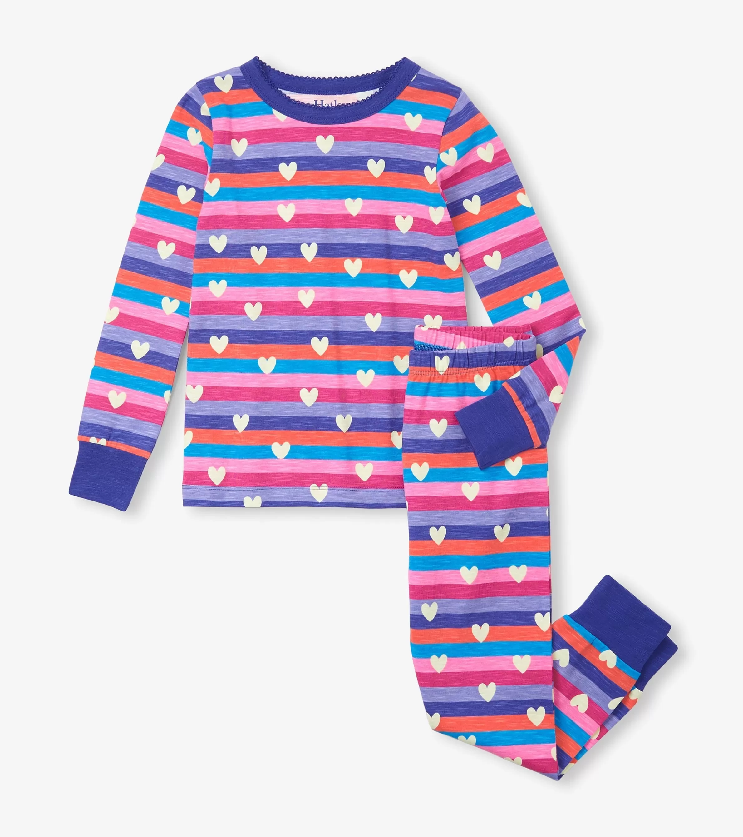 Hatley Sleepwear | Sleepwear*Girls Stripes & Hearts Pajama Set