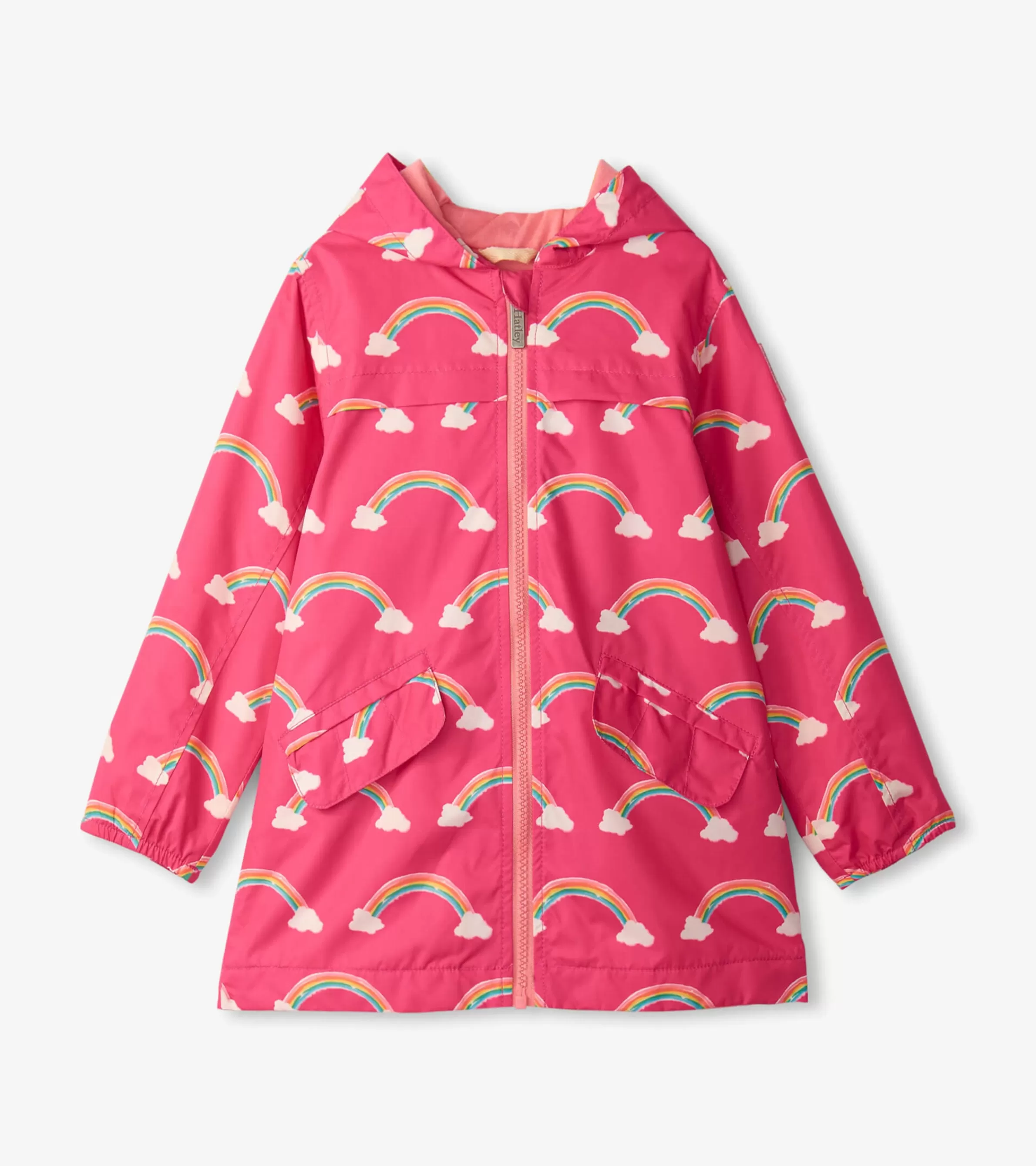 Hatley Rainwear | Rainwear*Girls Summer Rainbow Zip-Up Lightweight Rain Jacket