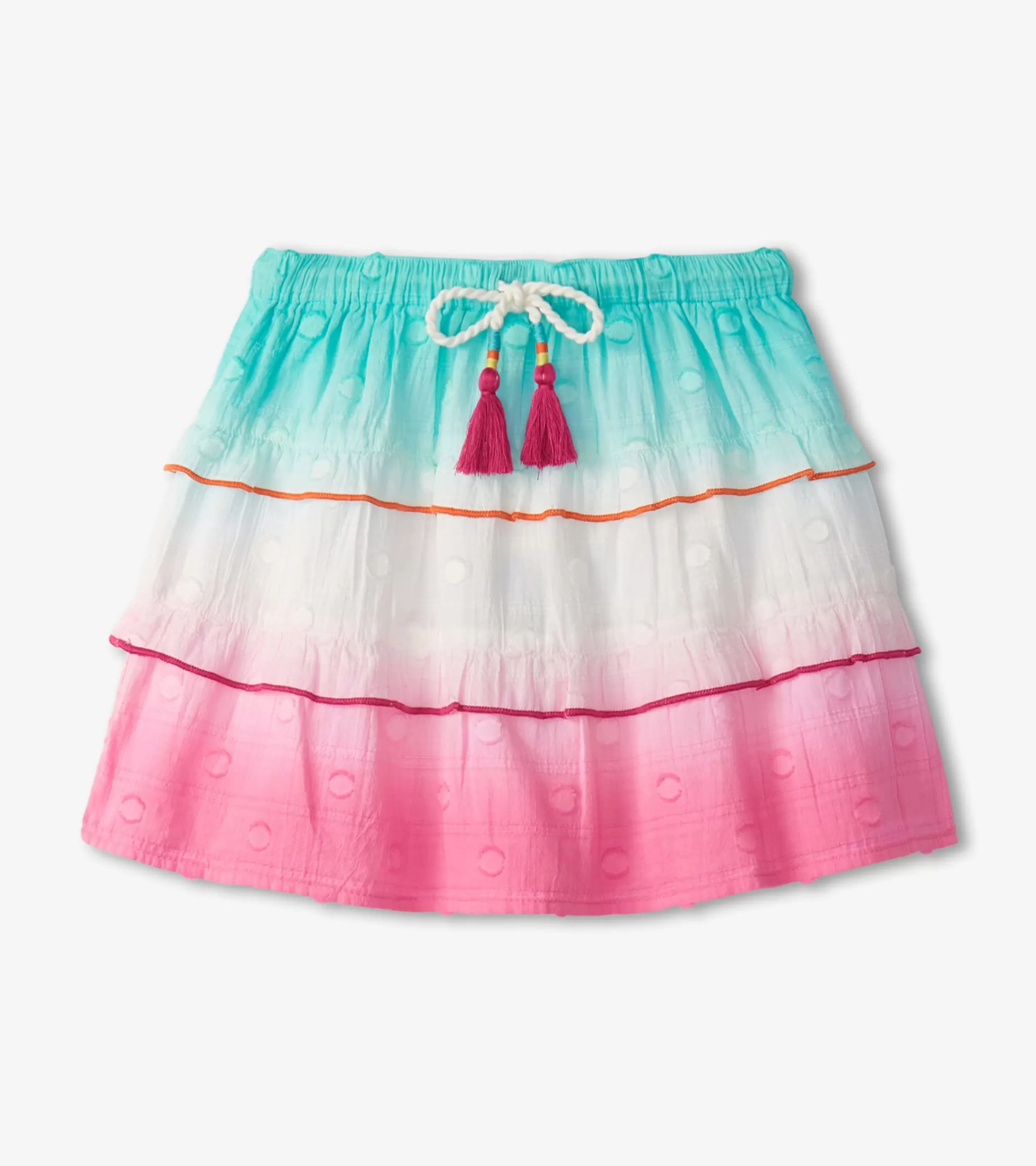 Hatley Bottoms*Girls Summer Waves Tiered Skirt