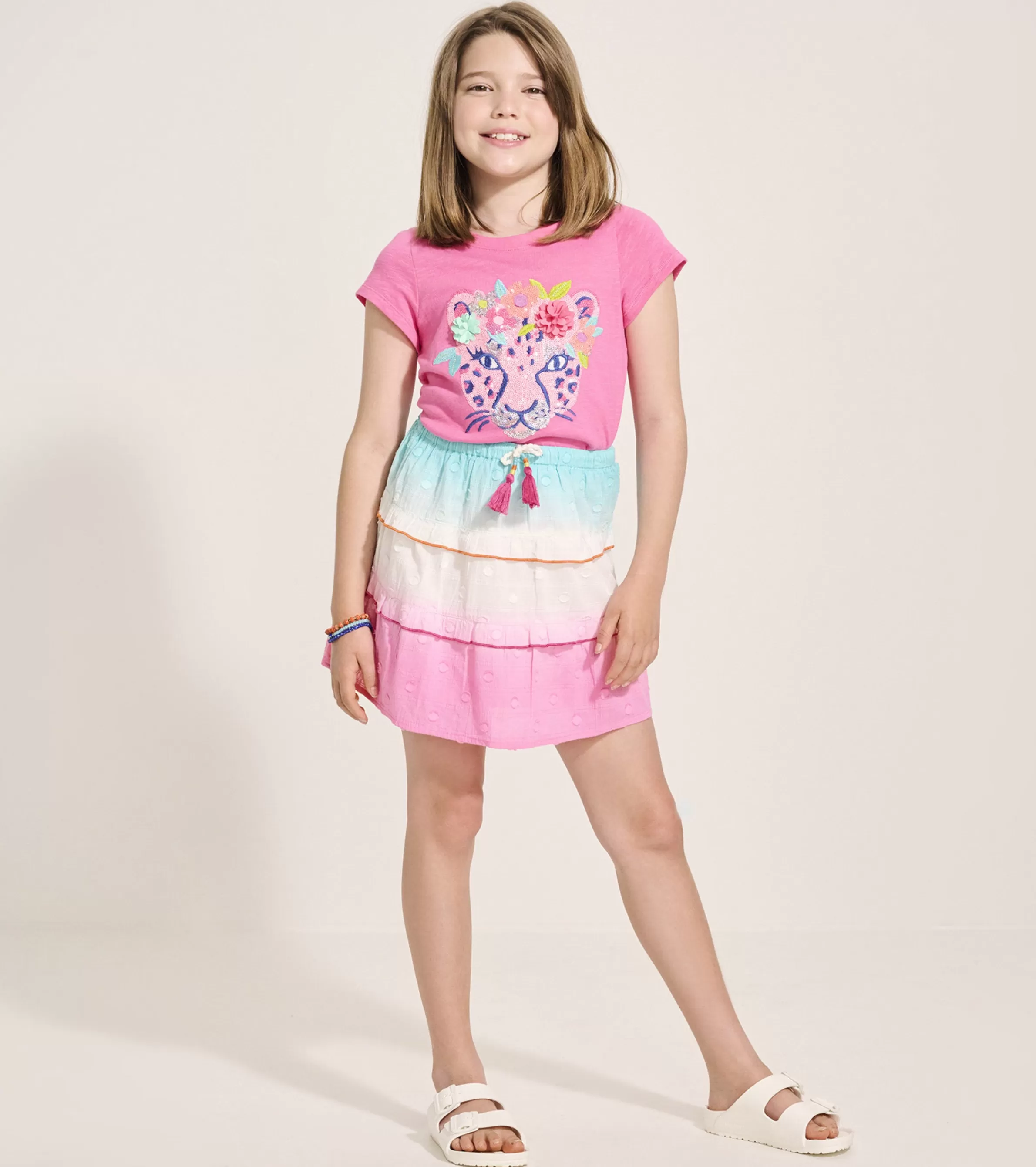 Hatley Bottoms*Girls Summer Waves Tiered Skirt