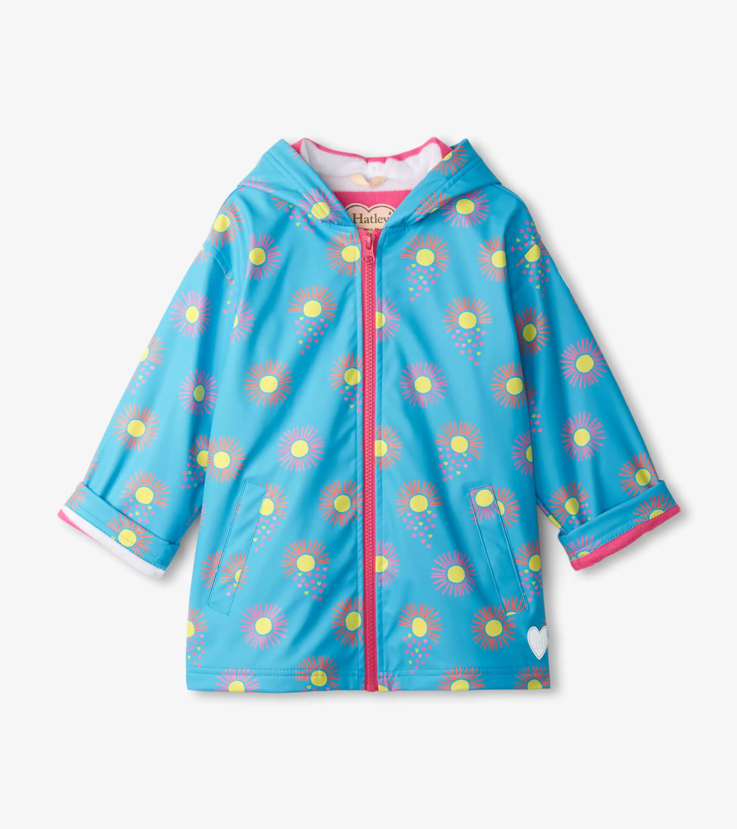 Hatley Rainwear | Rainwear*Girls Sunrays Zip-Up Rain Jacket