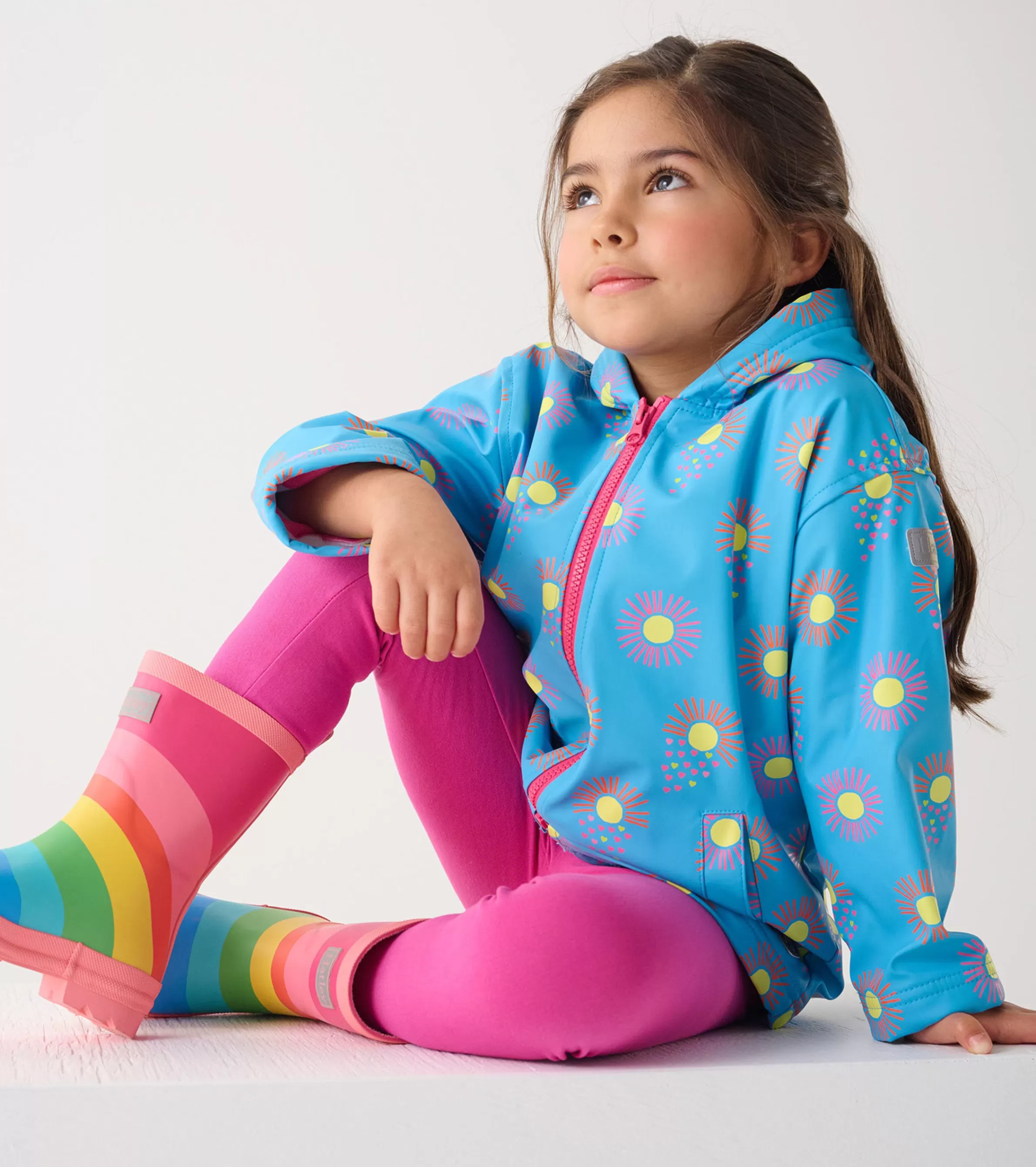 Hatley Rainwear | Rainwear*Girls Sunrays Zip-Up Rain Jacket