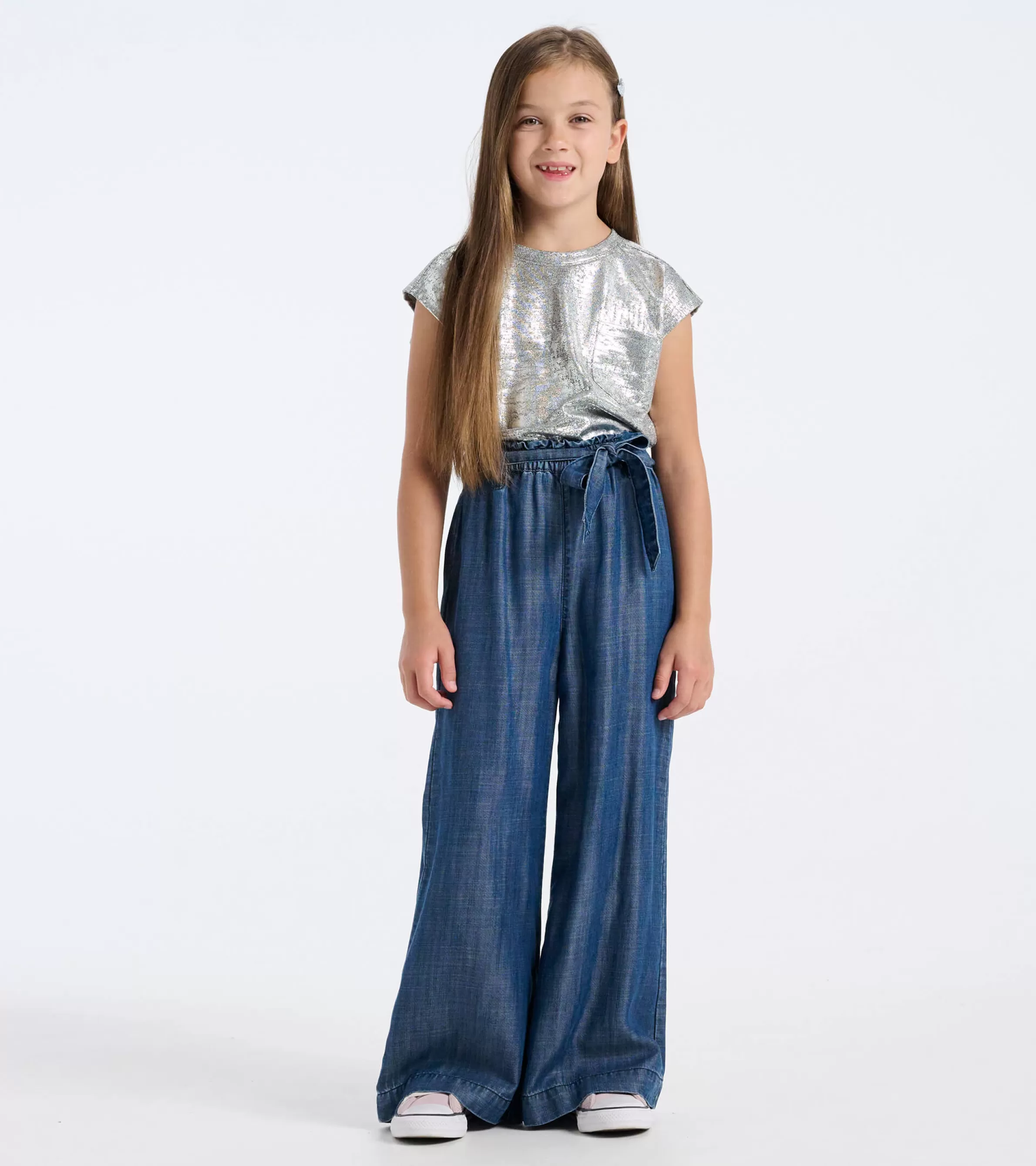 Hatley Bottoms*Girls Tencel Textured Paperbag Pants