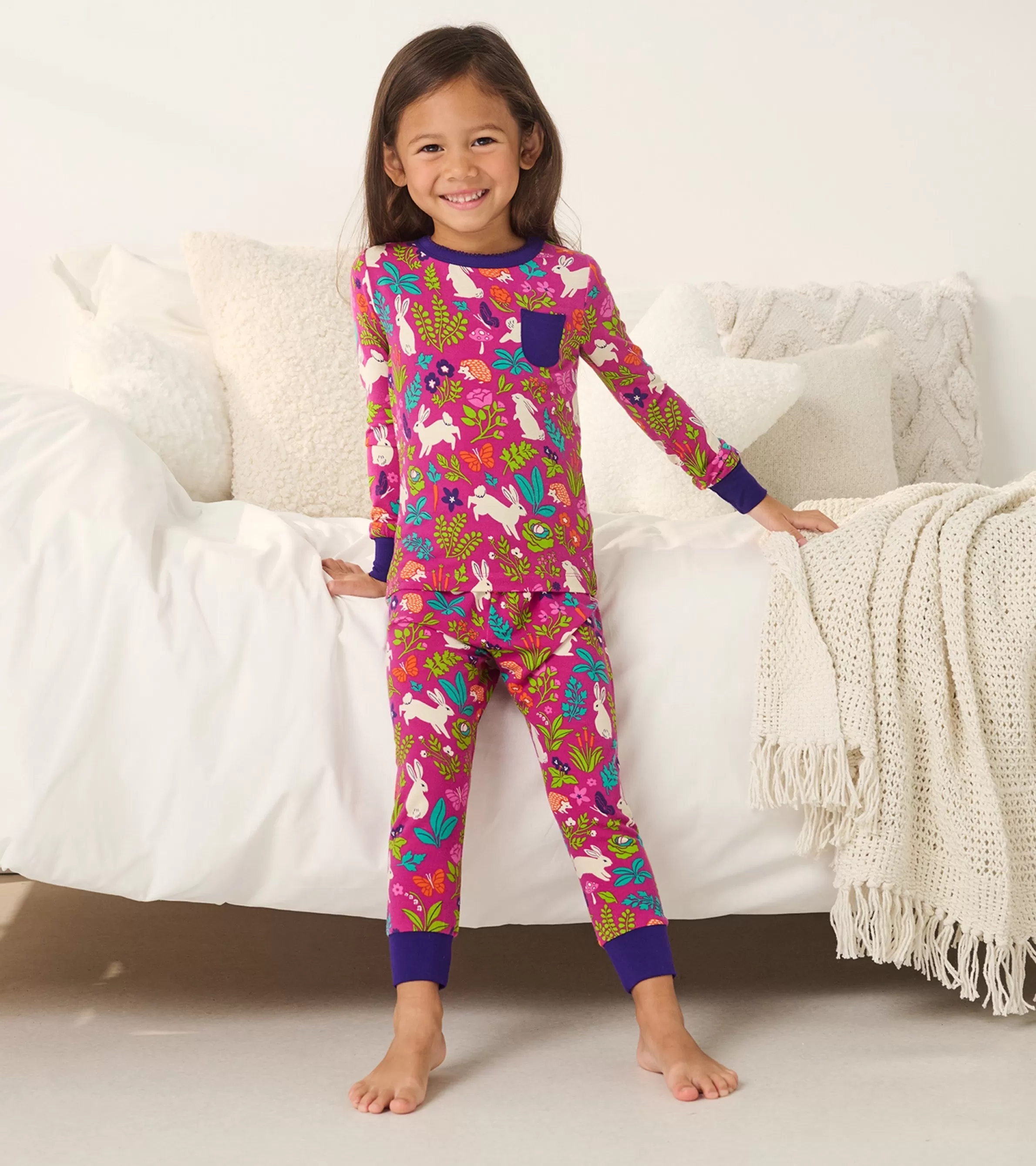 Hatley Sleepwear | Sleepwear*Girls Wild Bunnies Bamboo Pajama Set