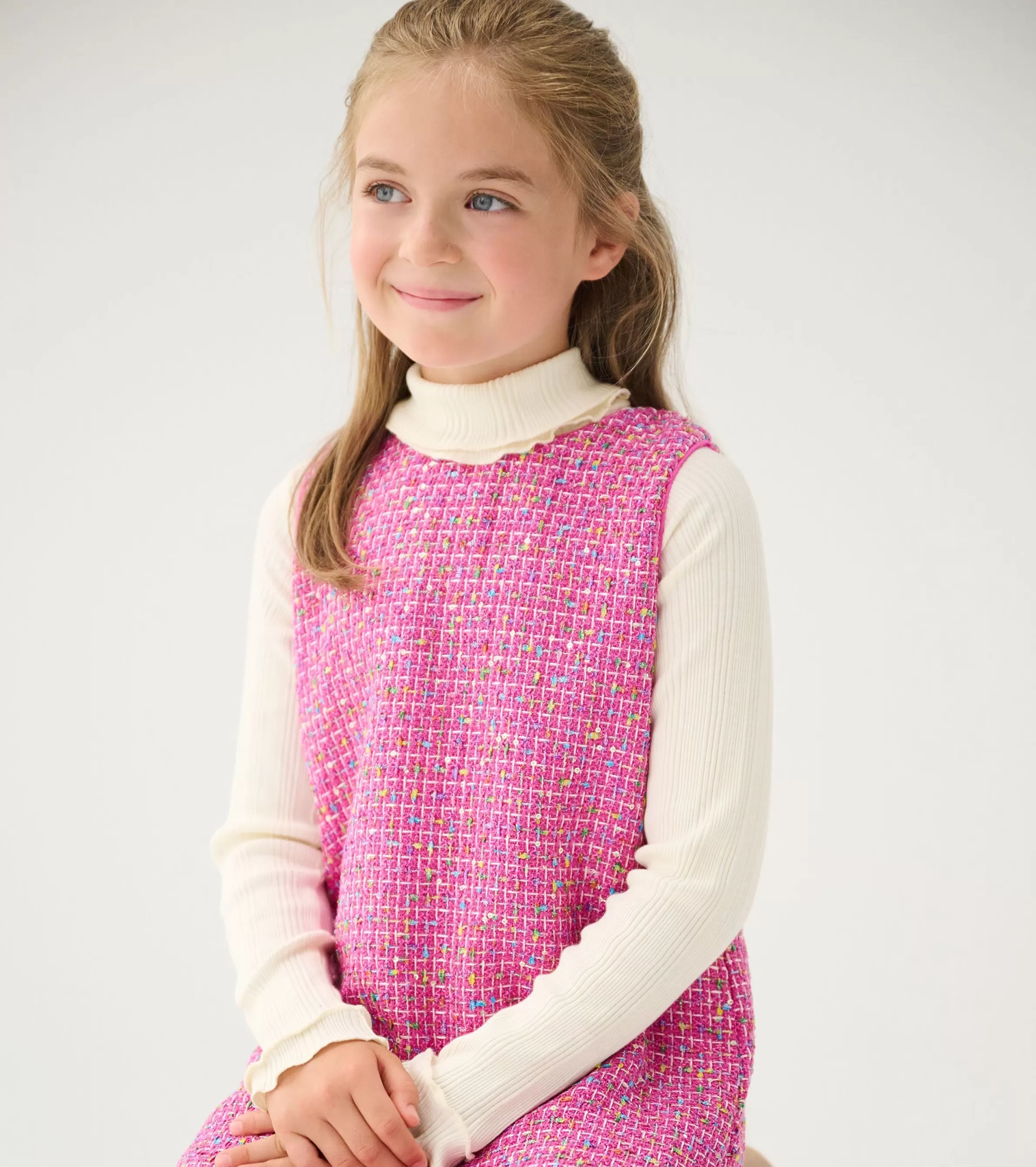 Hatley Tops*Girls Winter Cream Turtleneck