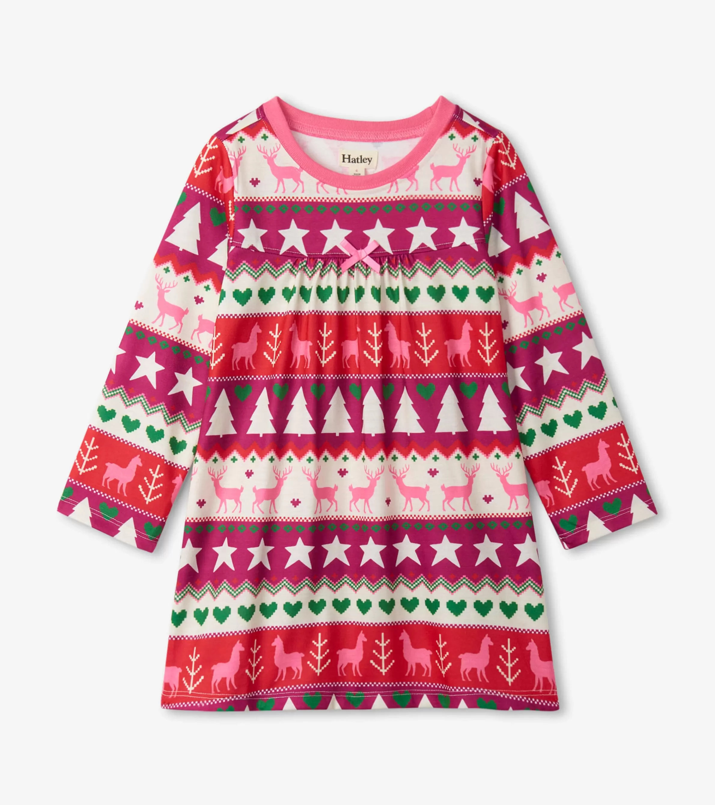 Hatley Sleepwear | Sleepwear*Holiday Fair Isle Long Sleeve Girls Nightgown