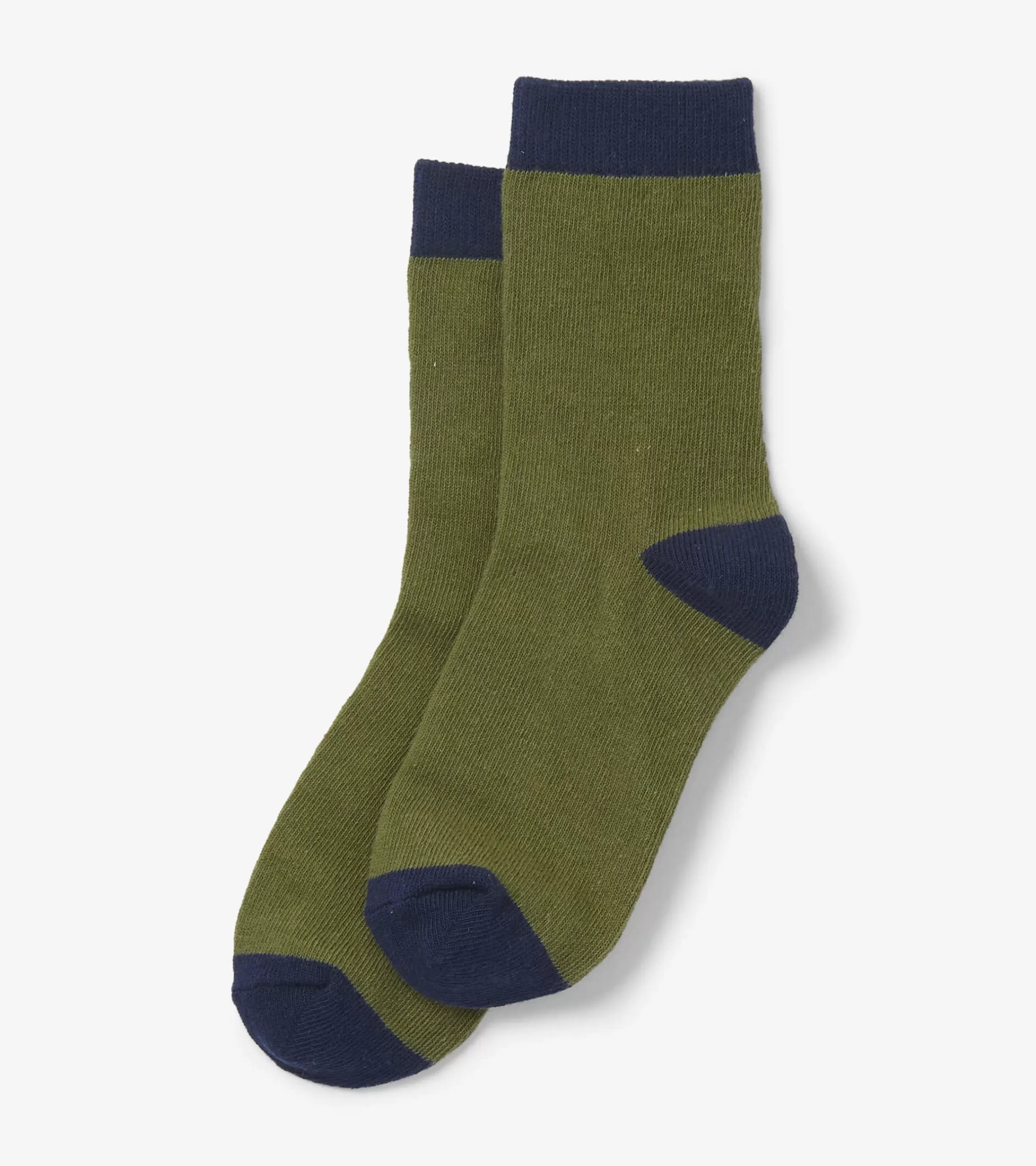 BOY Hatley Footwear | Socks*Kids Green & Navy Crew Socks