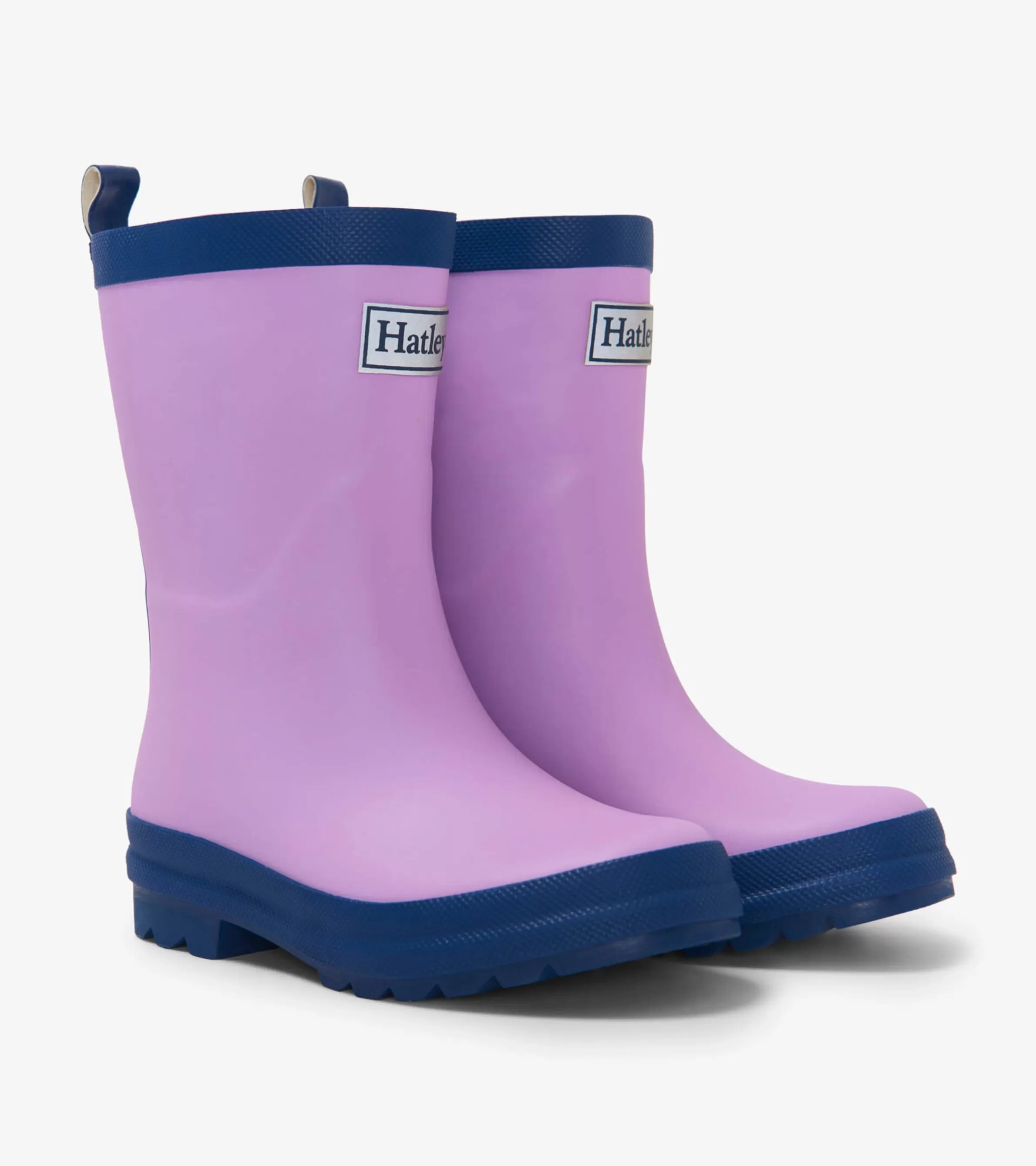 Hatley Rainwear | Rainwear*Kids Lilac And Navy Matte Rain Boots