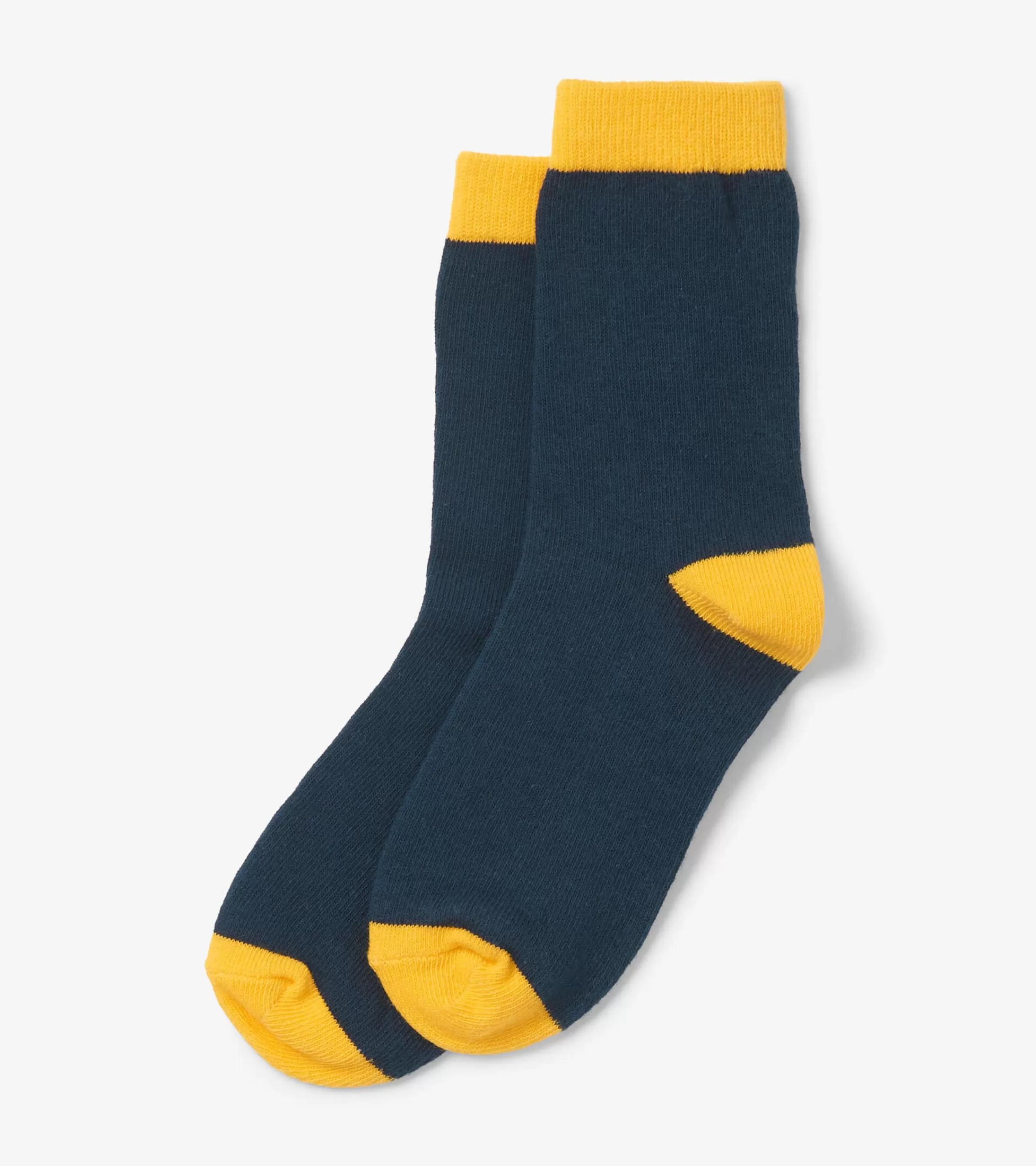 BOY Hatley Footwear | Socks*Kids Navy & Yellow Crew Socks