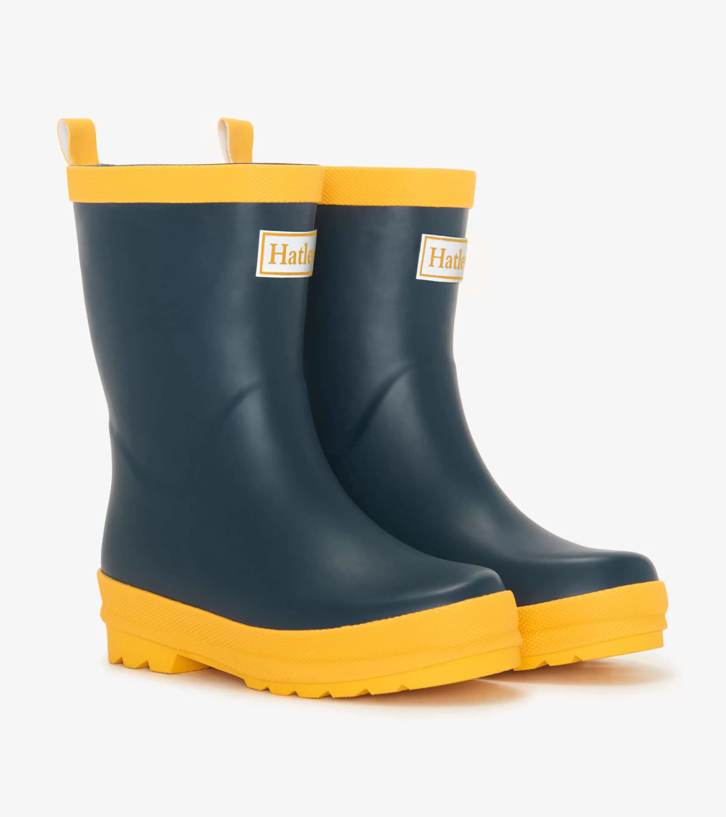 BOY Hatley Rainwear | Rainwear*Kids Navy & Yellow Matte Rain Boots