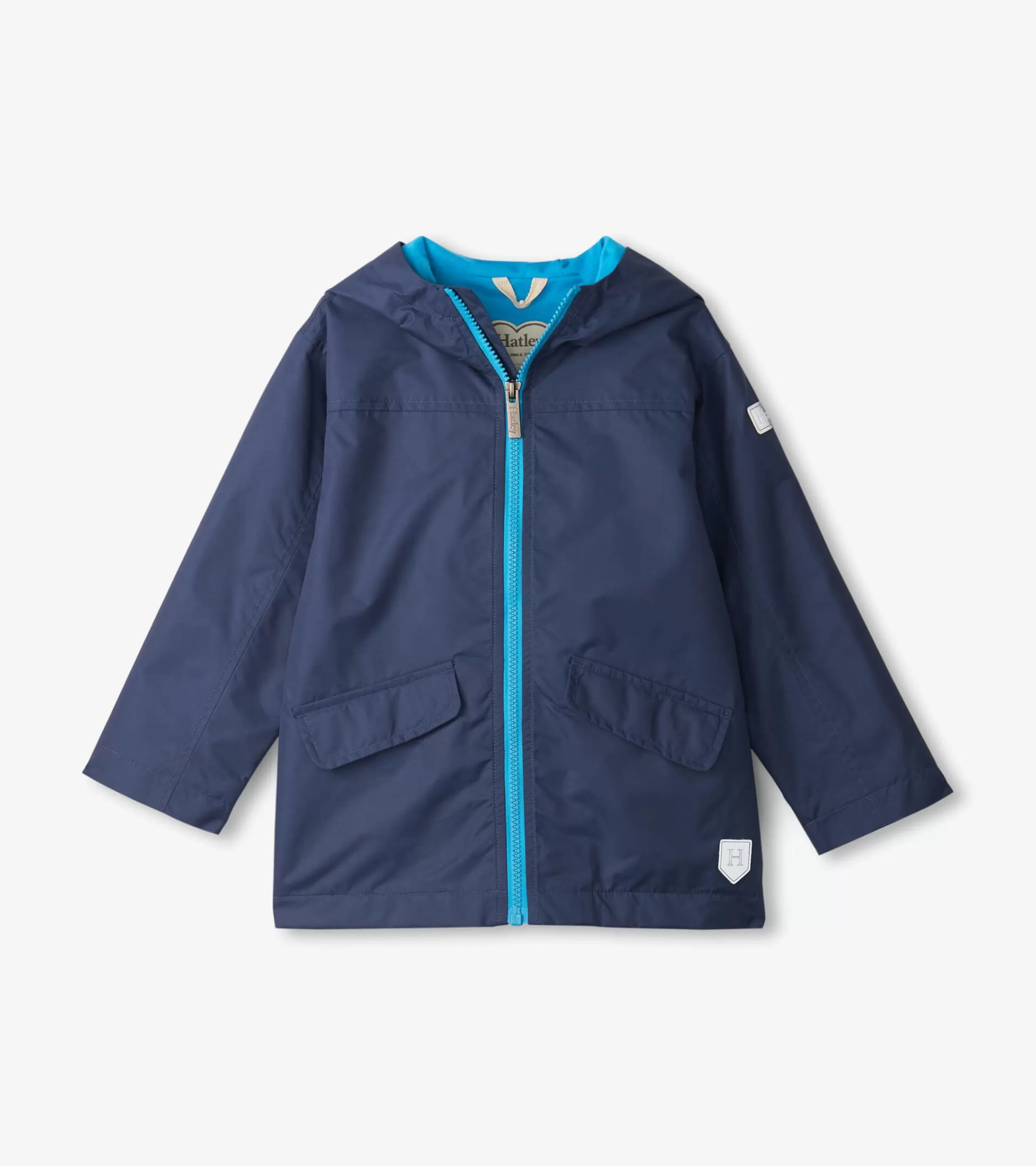 BOY Hatley Rainwear | Rainwear*Kids Navy Zip-Up Lightweight Rain Jacket