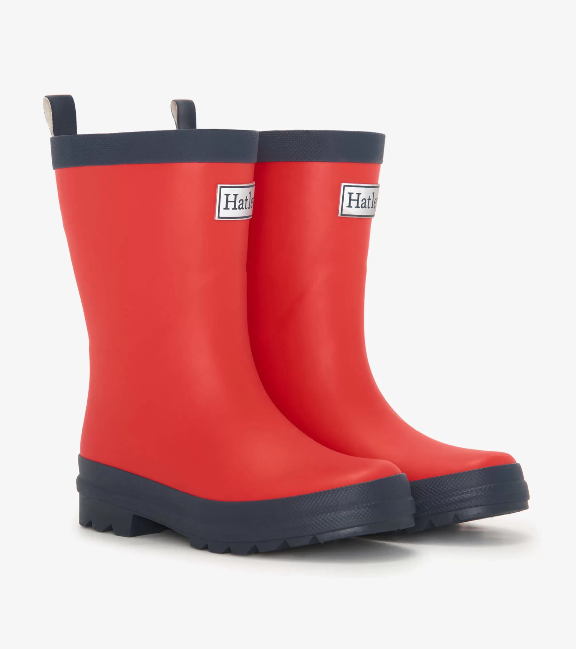 BOY Hatley Rainwear | Rainwear*Kids Red & Navy Matte Rain Boots