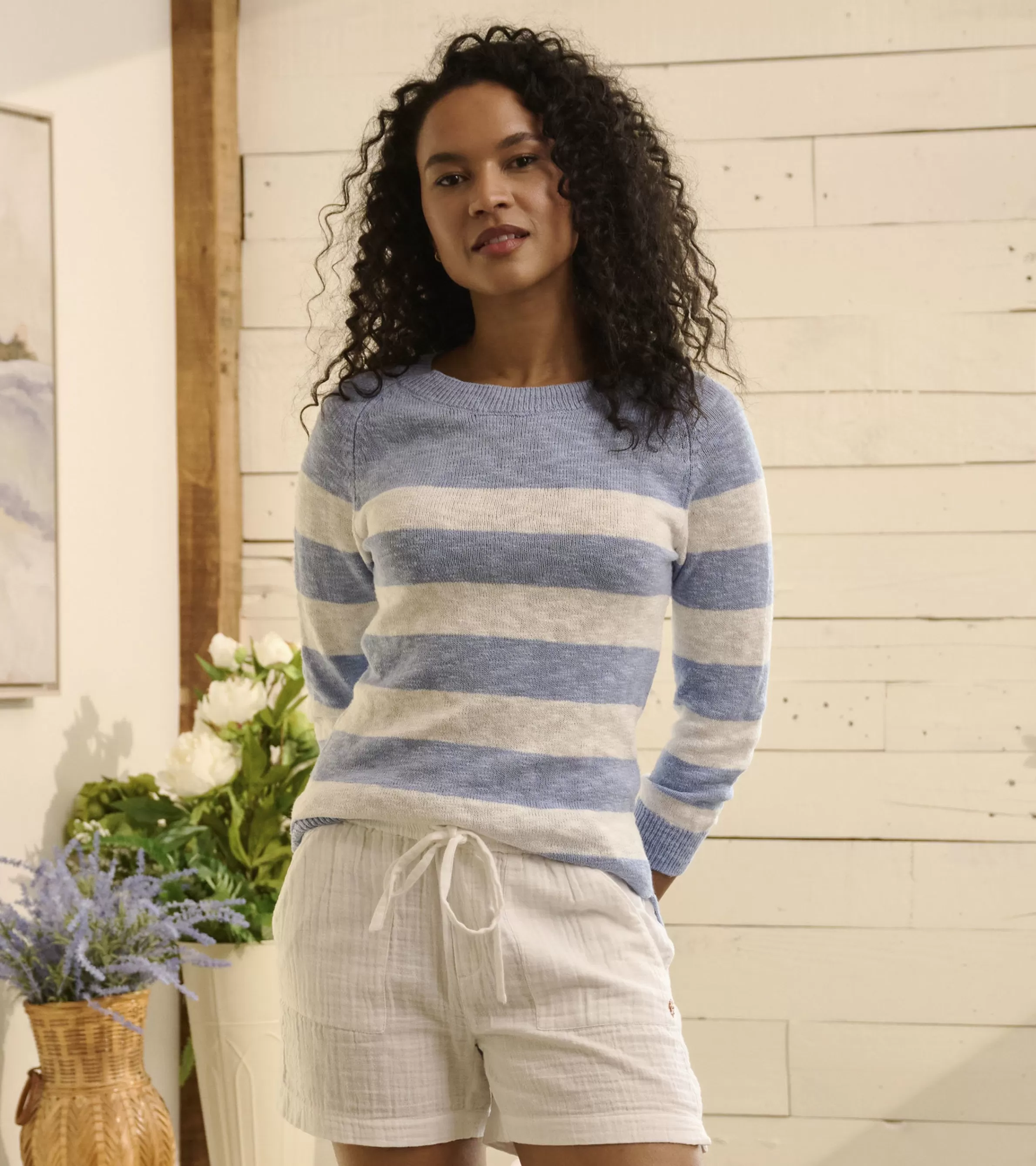 Women Hatley Sweaters*Mariner Sweater - Provence Stripes