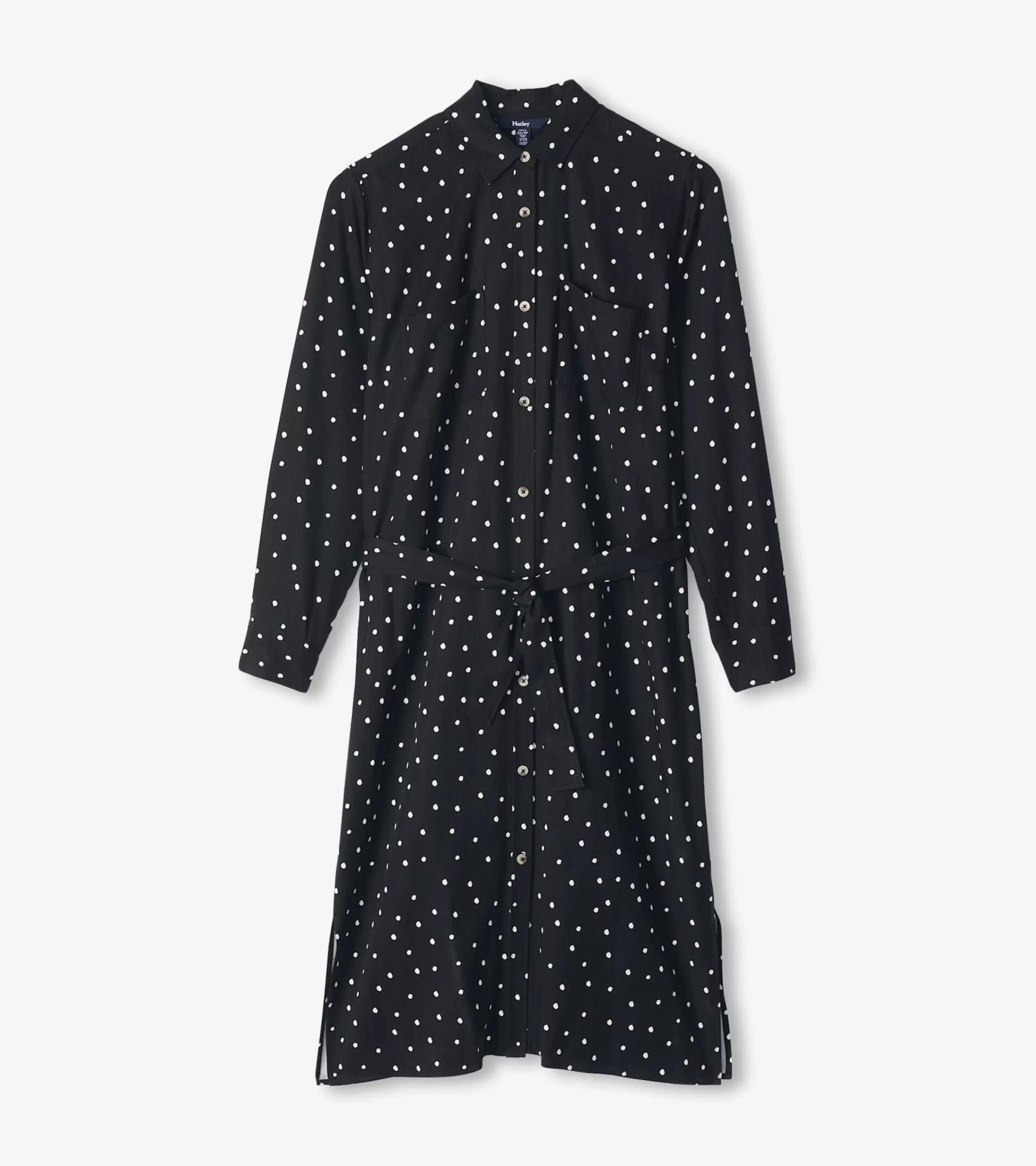 Women Hatley Dresses*Midi Shirt Dress - Classic Spots