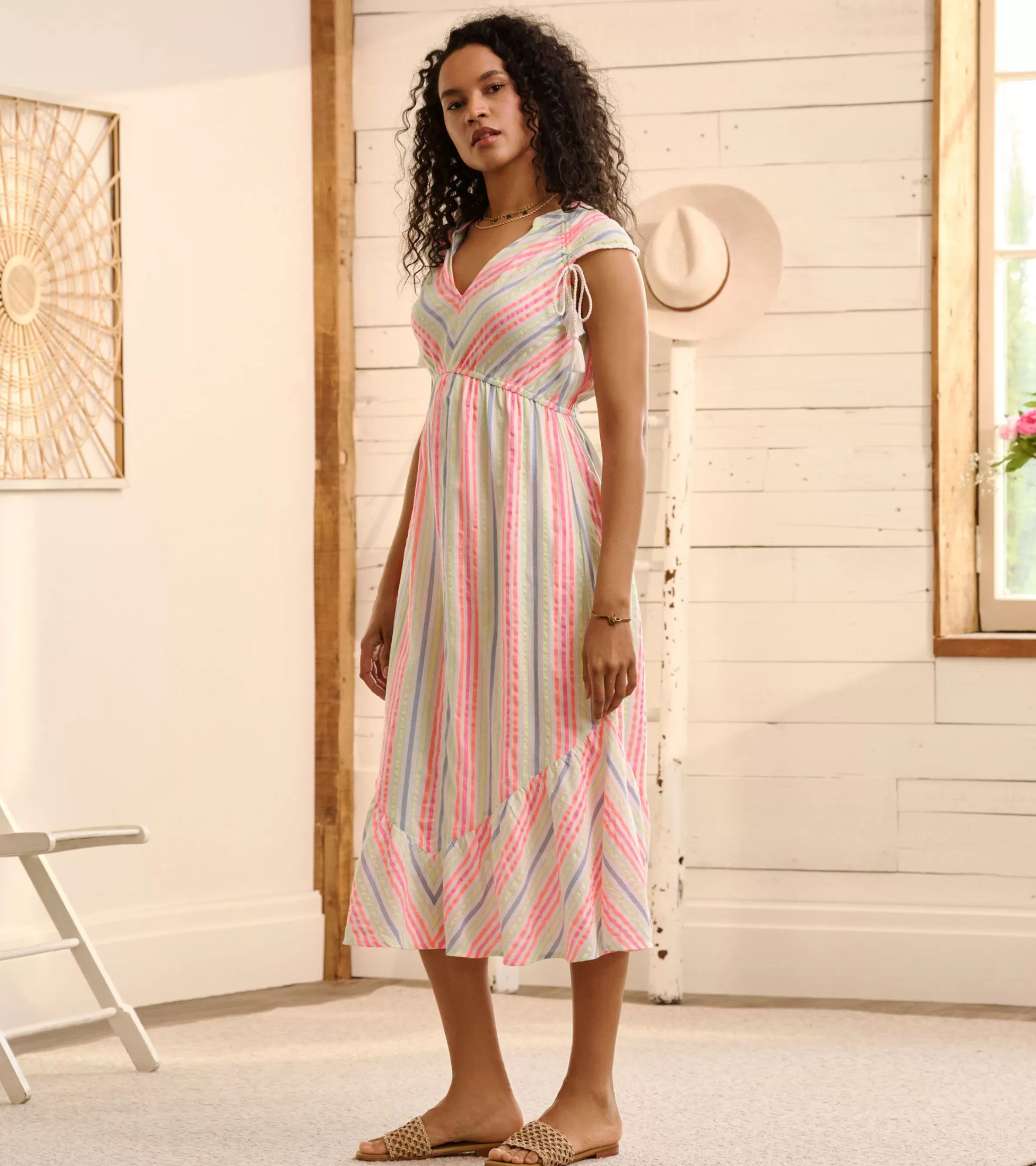 Women Hatley Dresses*Millie Dress - Miami Beach Stripes