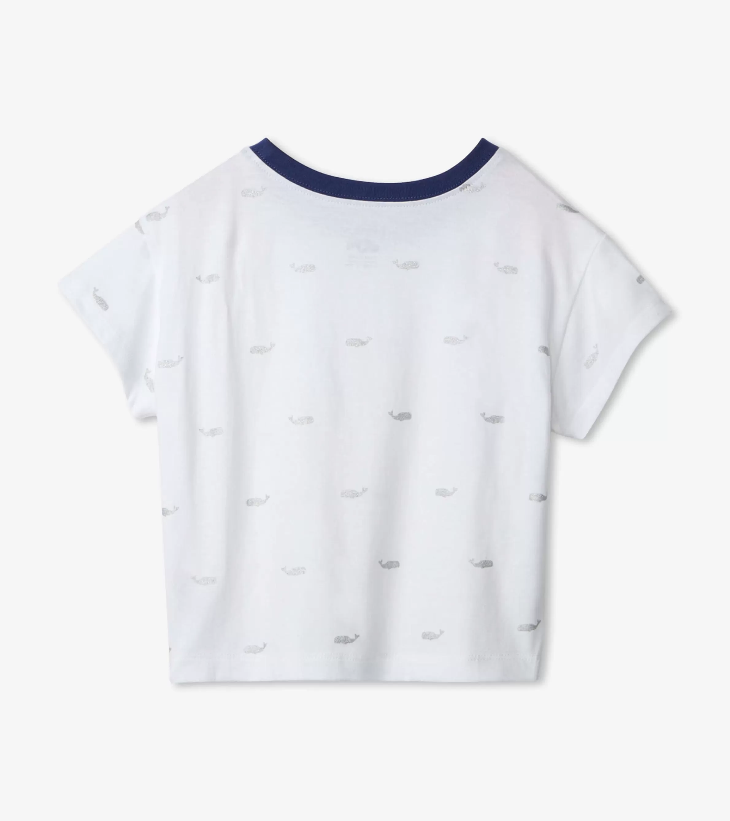 Hatley Tops*Nautical Anchors Pleated Slouchy Tee