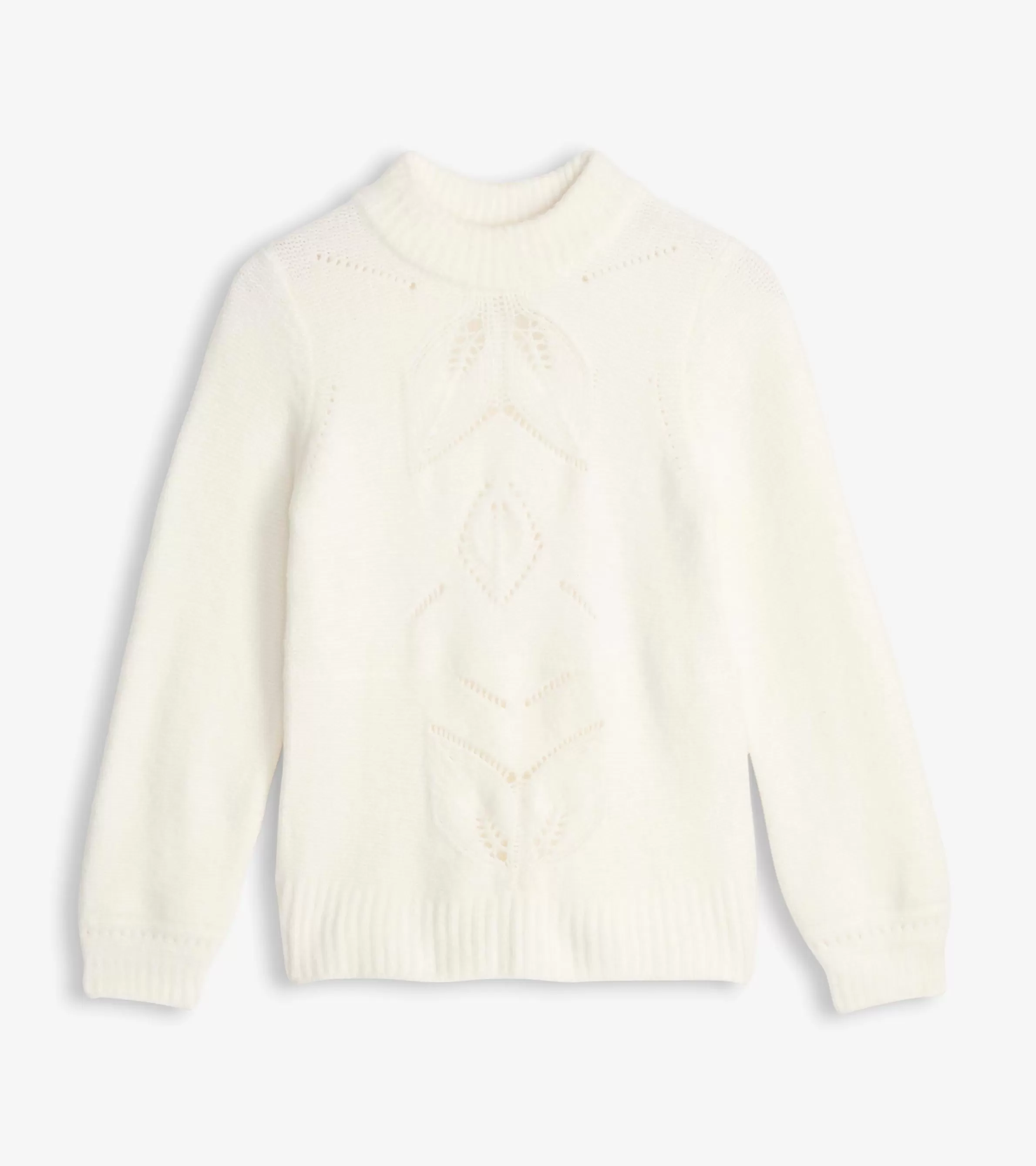 Women Hatley Sweaters*Petal Cable Sweater - Winter White