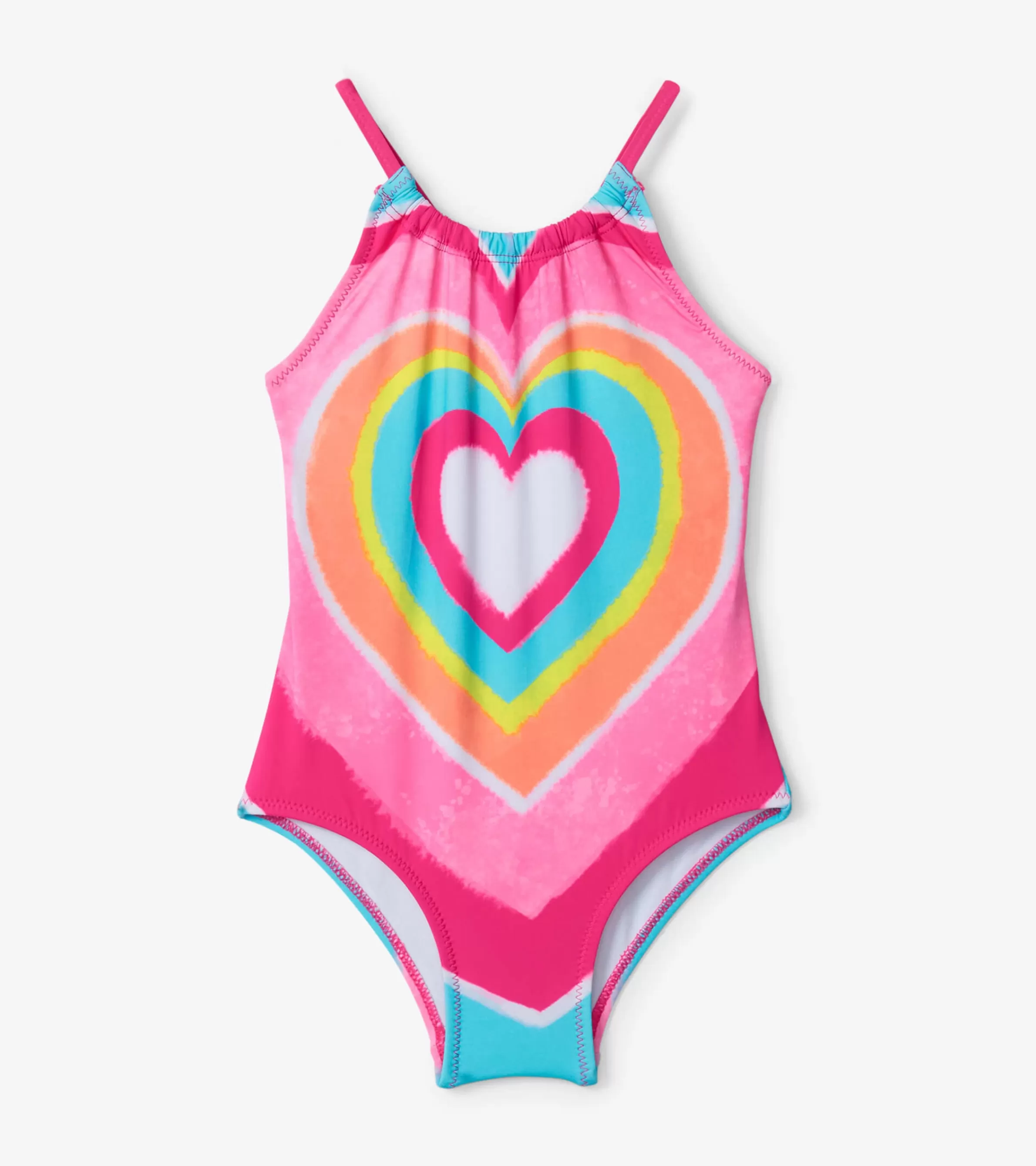 Hatley Swimwear | Swimwear*Psychedelic Heart Gather Front Swimsuit