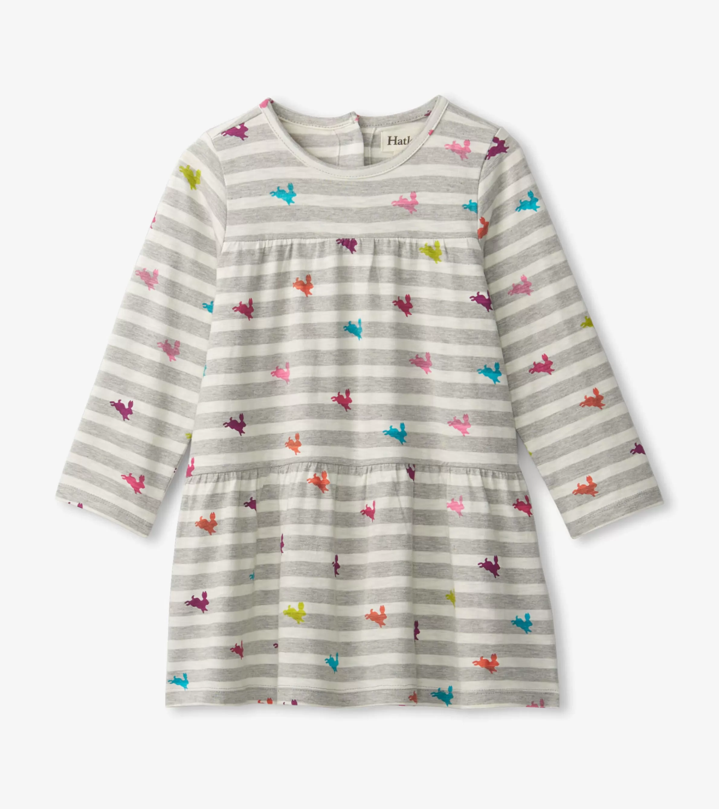 Hatley Dresses*Rainbow Bunnies Tiered Dress