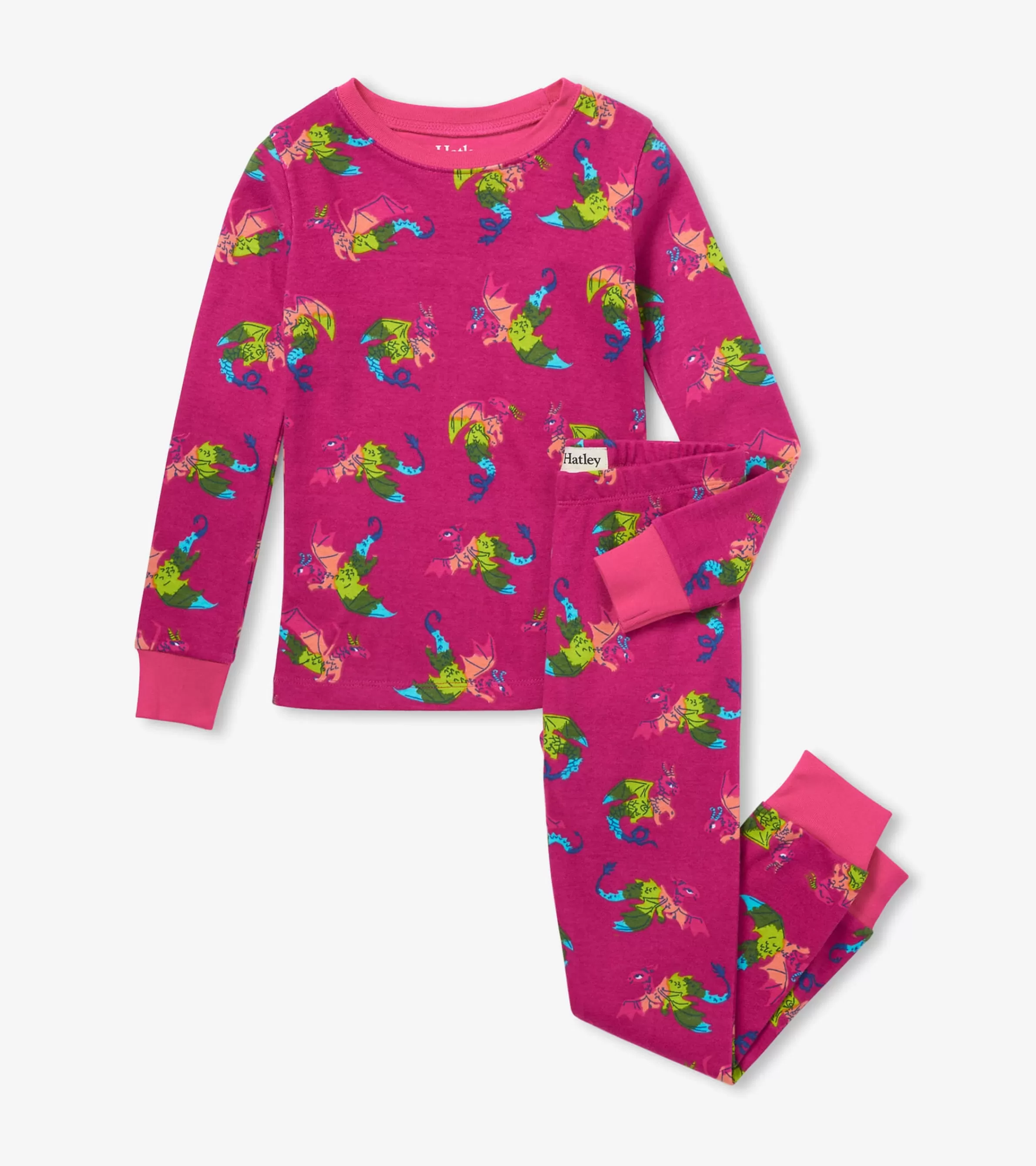 Hatley Sleepwear | Sleepwear*Rainbow Dragons Kids Organic Cotton Pajama Set