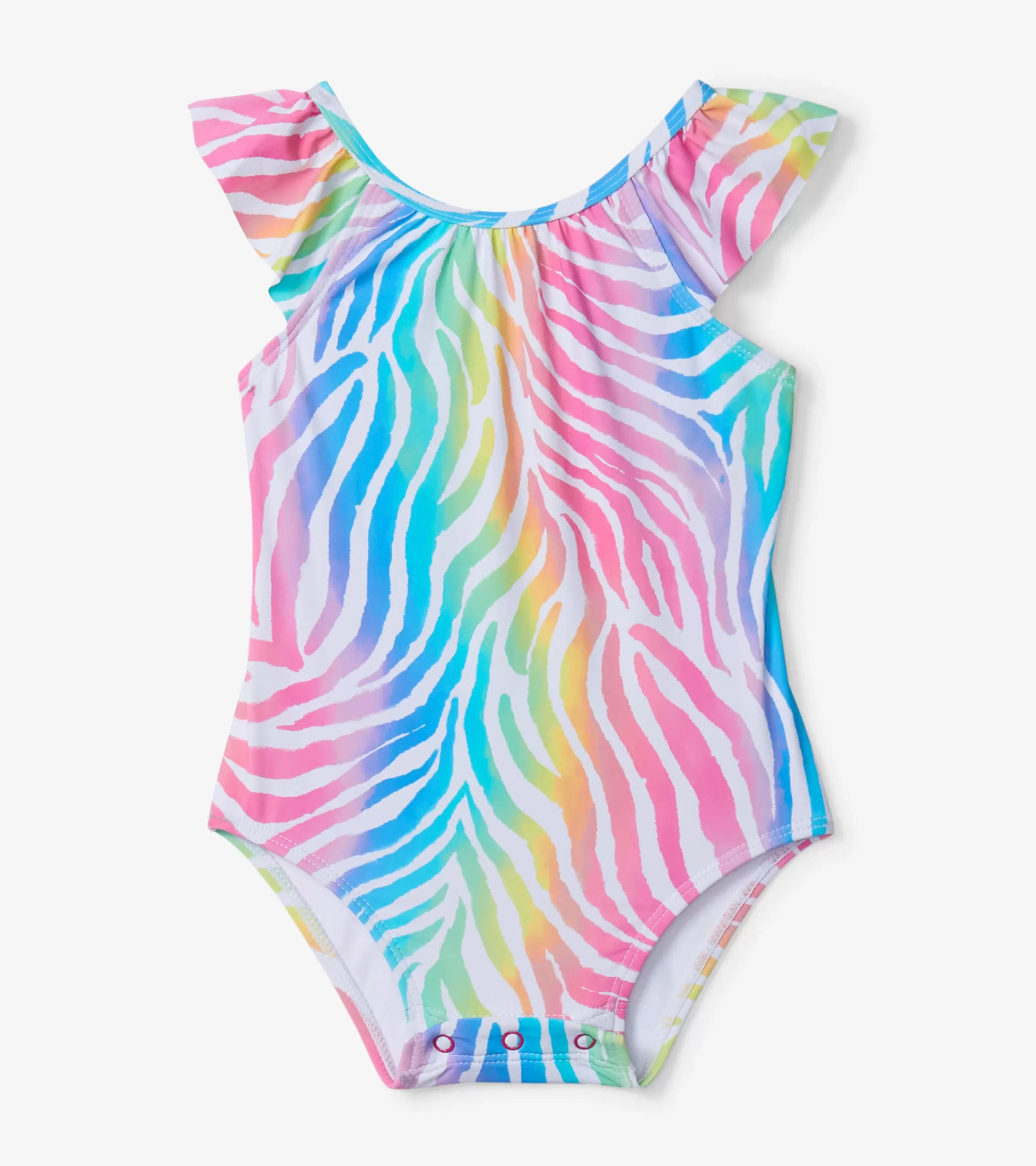 Hatley Swimwear | Swimwear*Rainbow Zebra Baby Ruffle Swimsuit