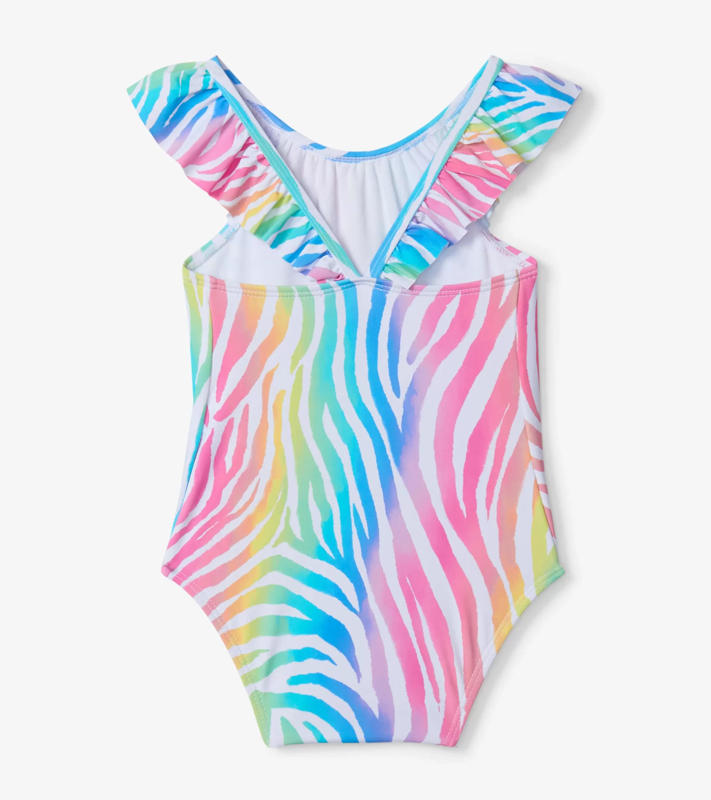 Hatley Swimwear | Swimwear*Rainbow Zebra Baby Ruffle Swimsuit