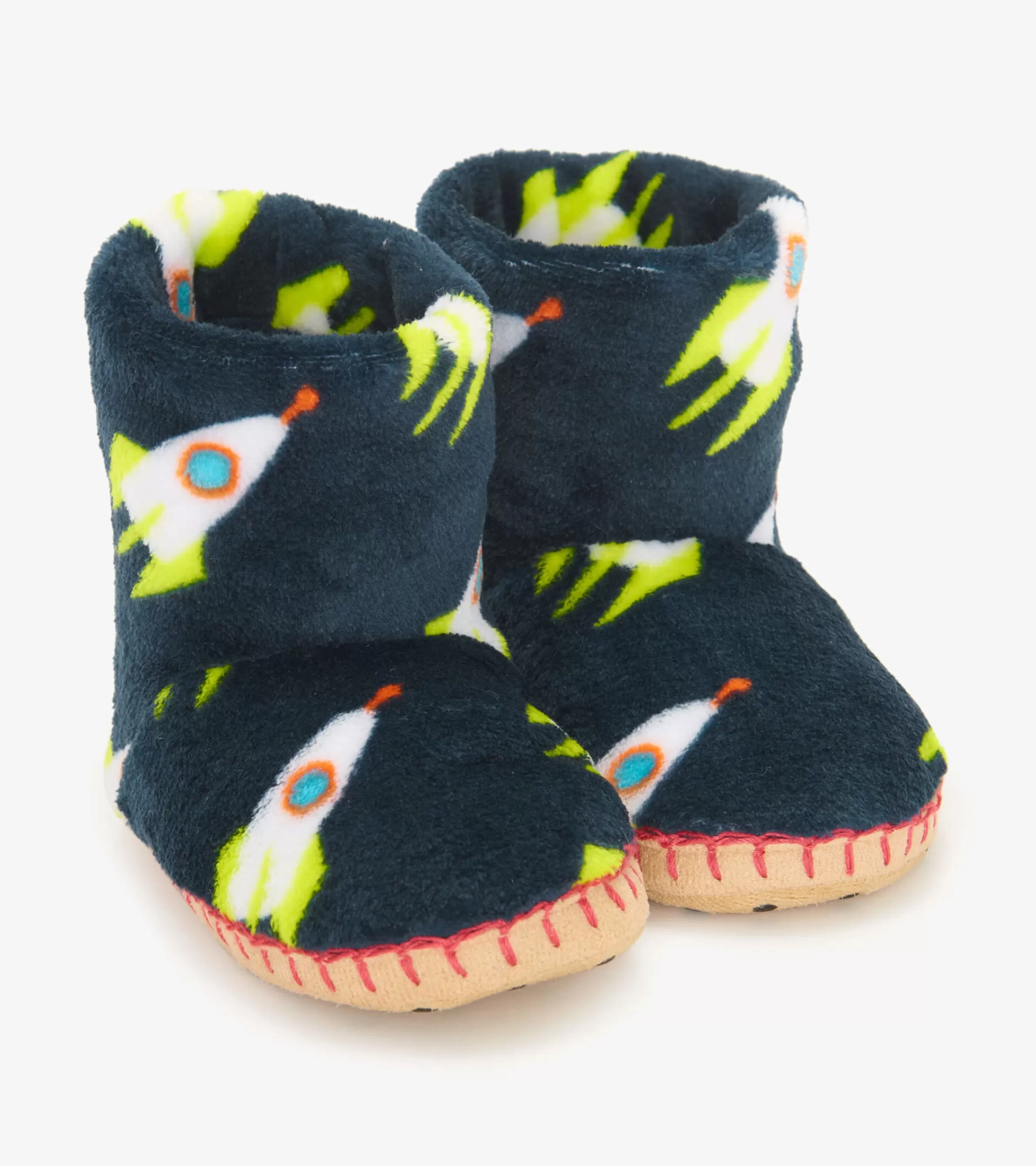 BOY Hatley Footwear | Accessories*Rocket Man Kids Fleece Slippers