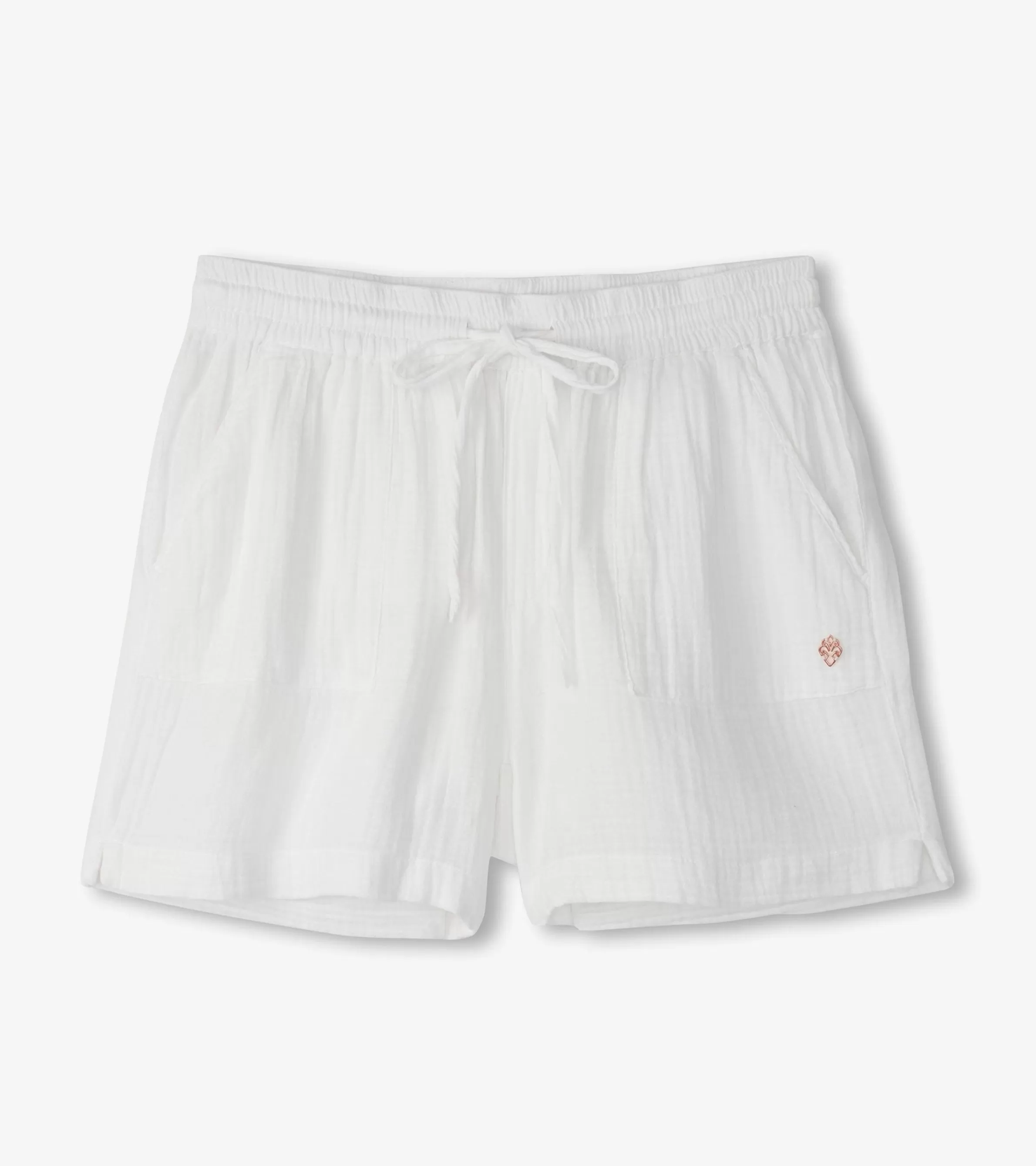 Women Hatley Bottoms*Santorini Shorts - White Gauze