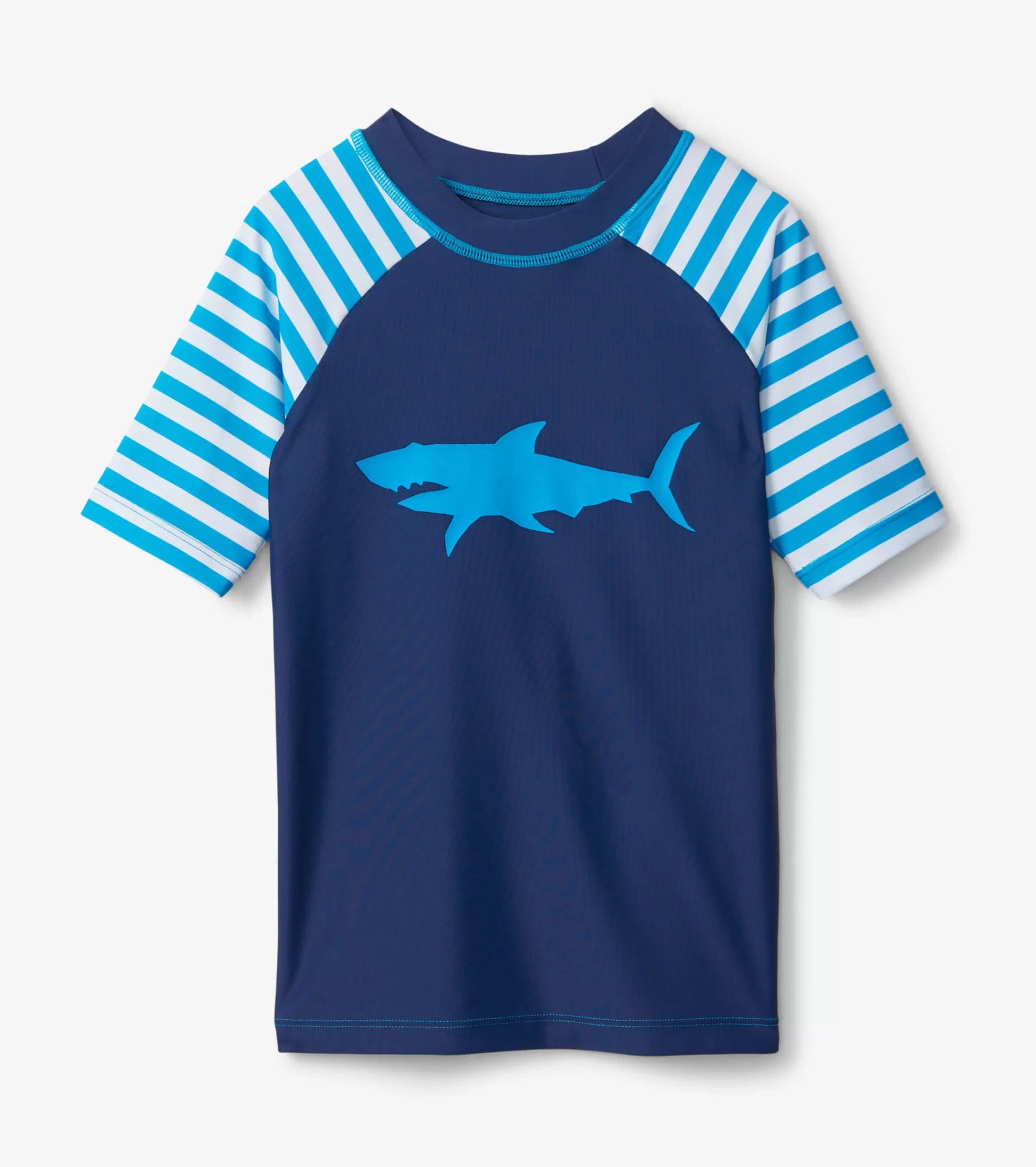 BOY Hatley Swimwear | Swimwear*Shark Stripes Short Sleeve Rashguard