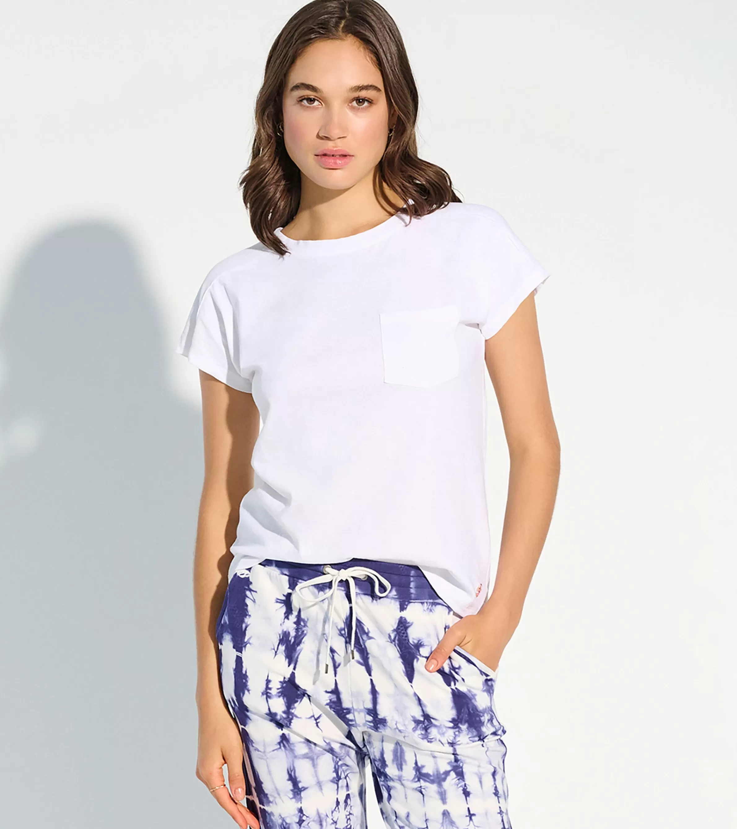 Women Hatley Tops*Slouchy Pocket Tee - White