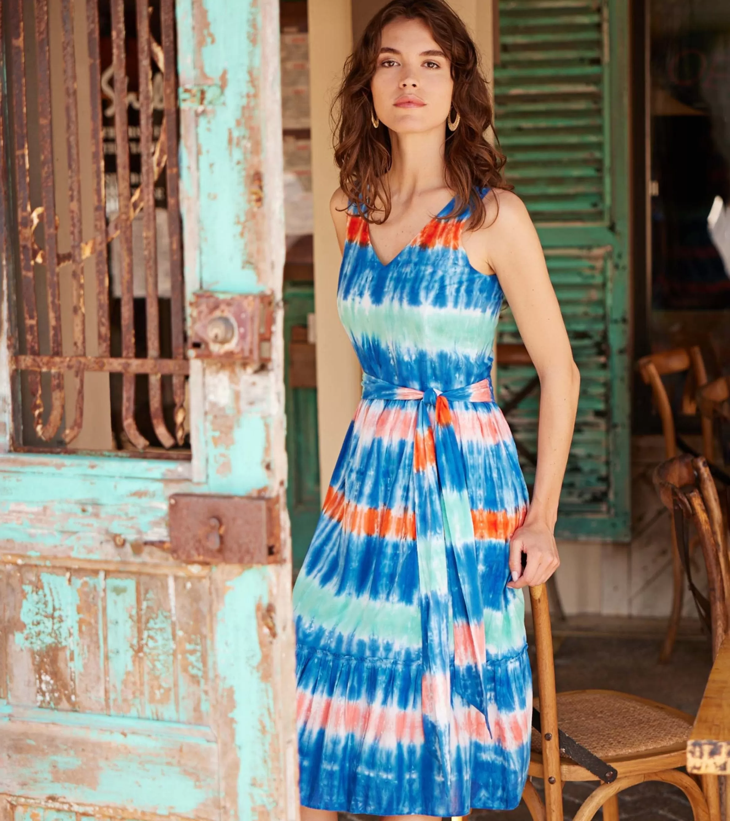 Women Hatley Dresses*Sydney Midi Dress - Cabana Tie Dye