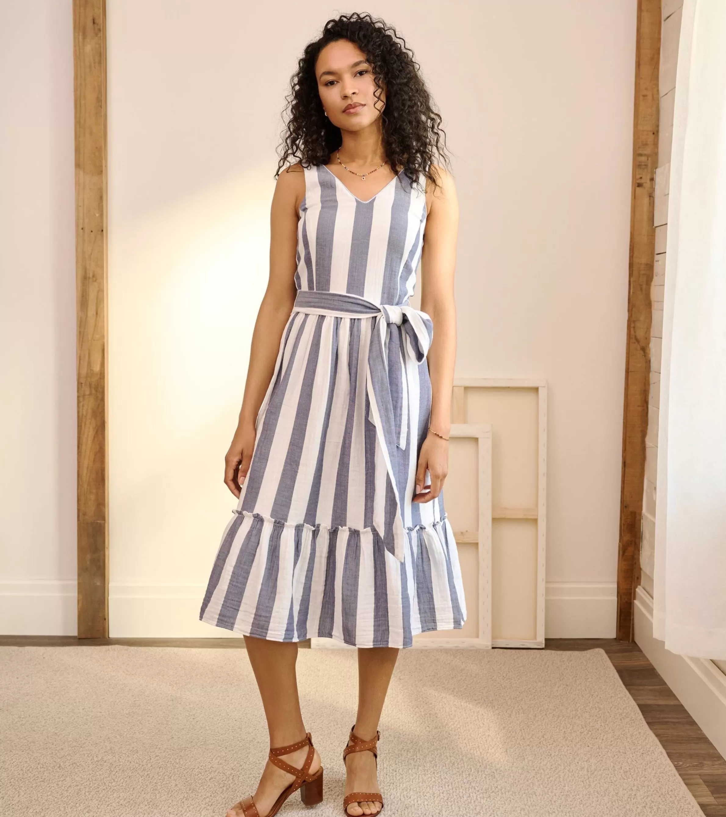 Women Hatley Dresses*Sydney Midi Dress - Summer Stripes